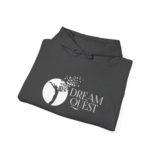 Dream Quest Unisex Heavy Blend™ Hooded Sweatshirt - White logo