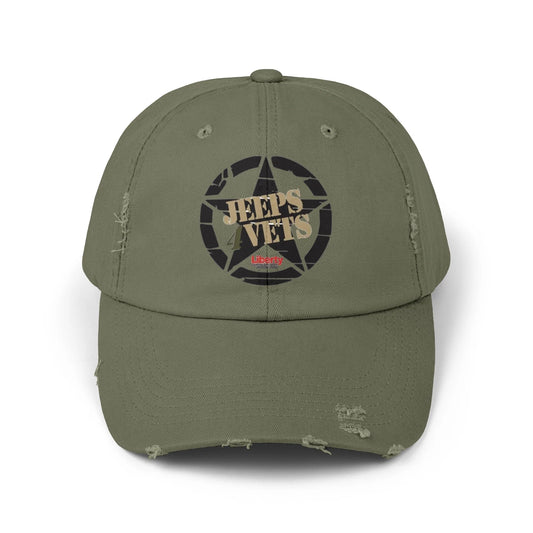 Jeeps4Vets Unisex Distressed Cap