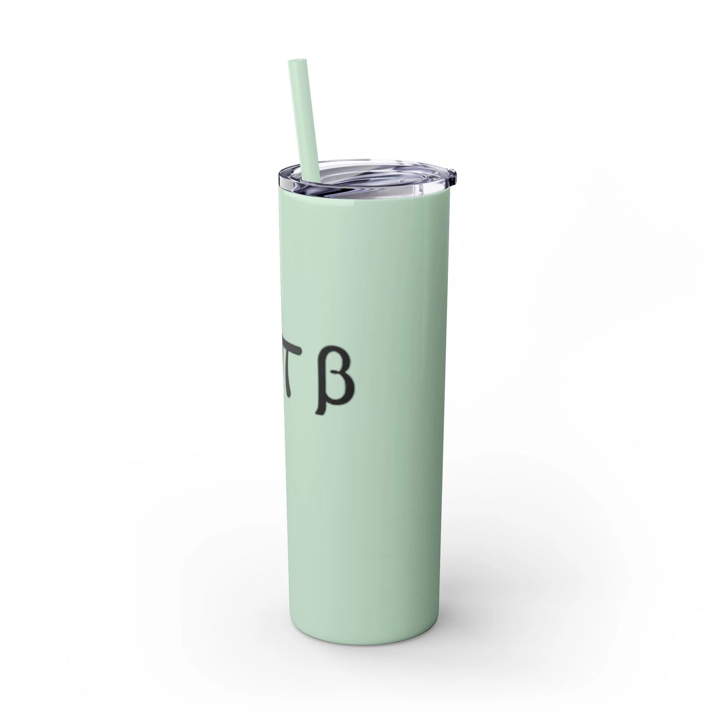 Greek Life Skinny Tumbler with Straw, 20oz