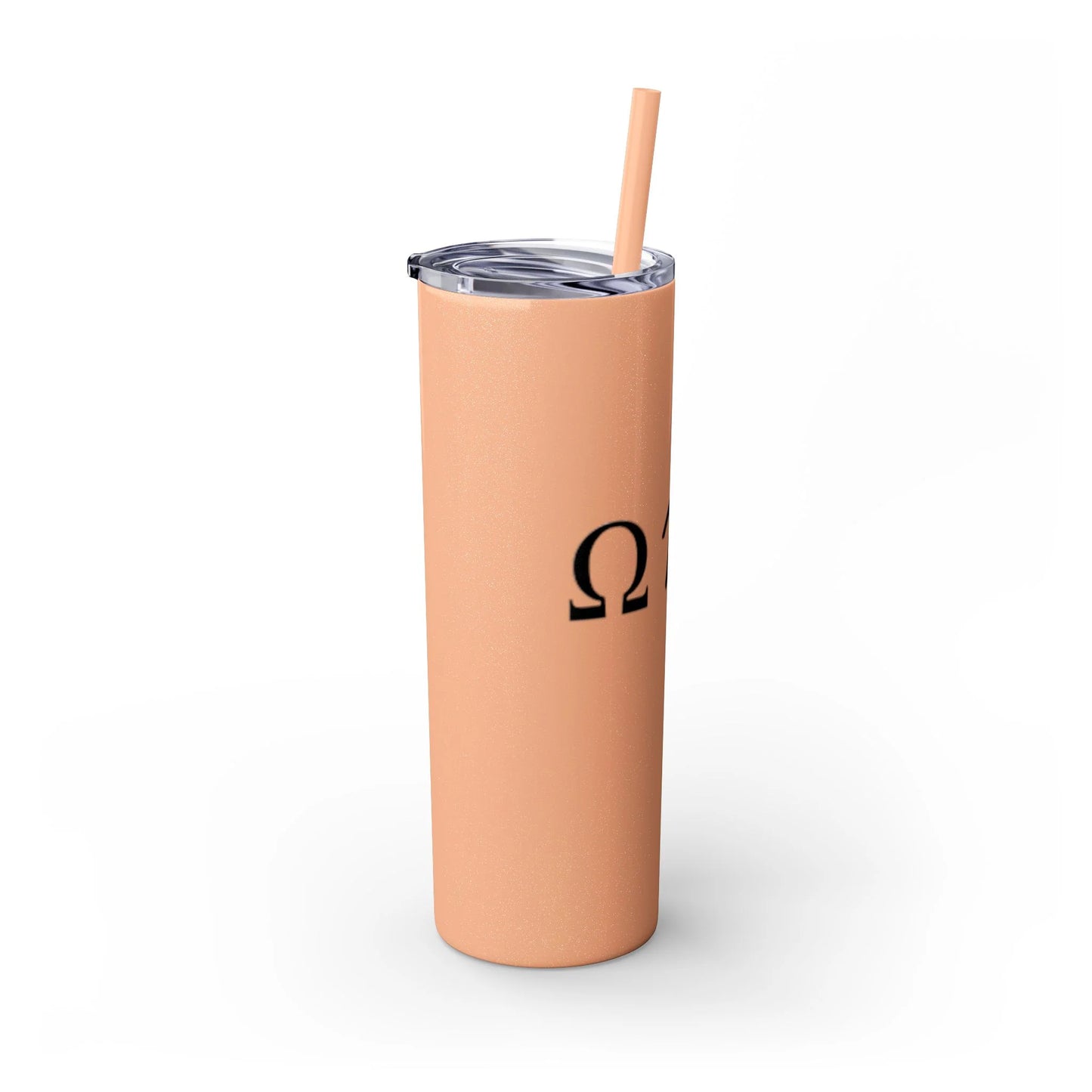 Greek Life Skinny Tumbler with Straw, 20oz