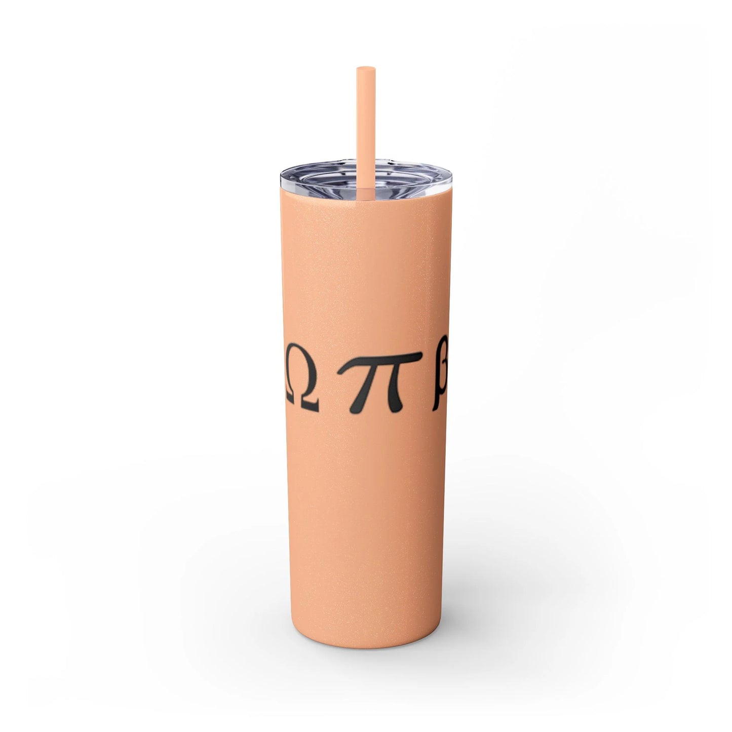 Greek Life Skinny Tumbler with Straw, 20oz