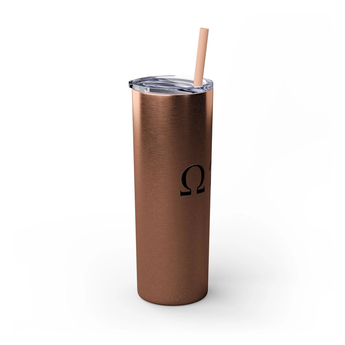 Greek Life Skinny Tumbler with Straw, 20oz