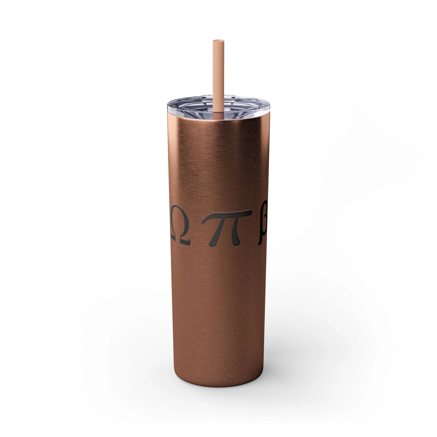 Greek Life Skinny Tumbler with Straw, 20oz