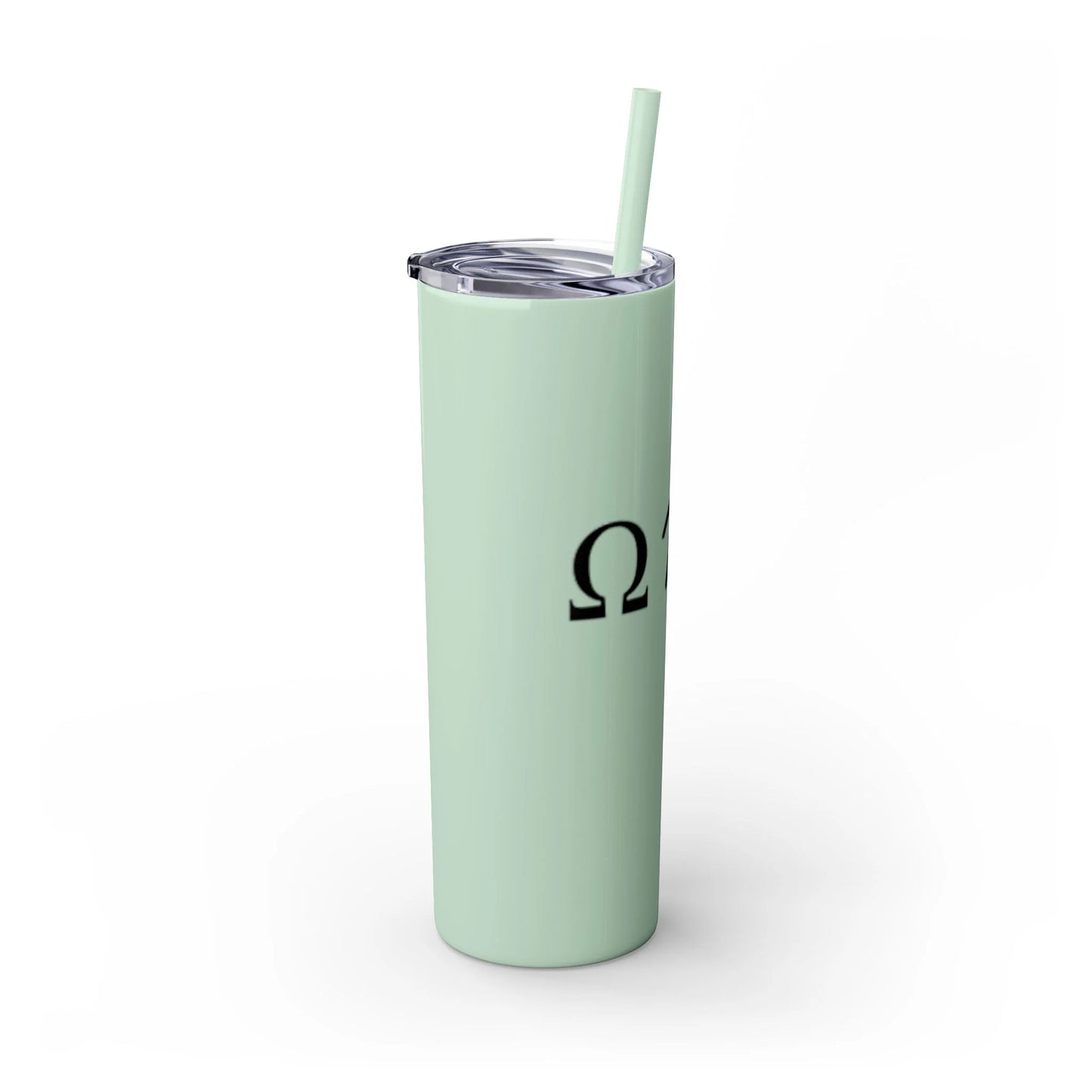 Greek Life Skinny Tumbler with Straw, 20oz