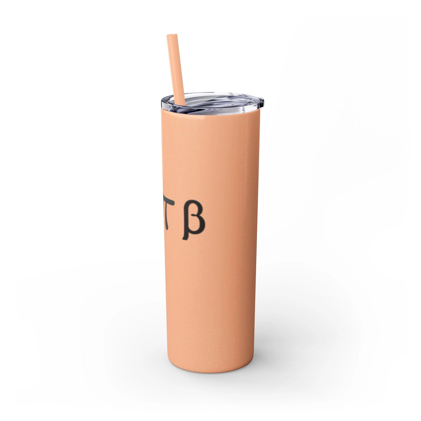 Greek Life Skinny Tumbler with Straw, 20oz