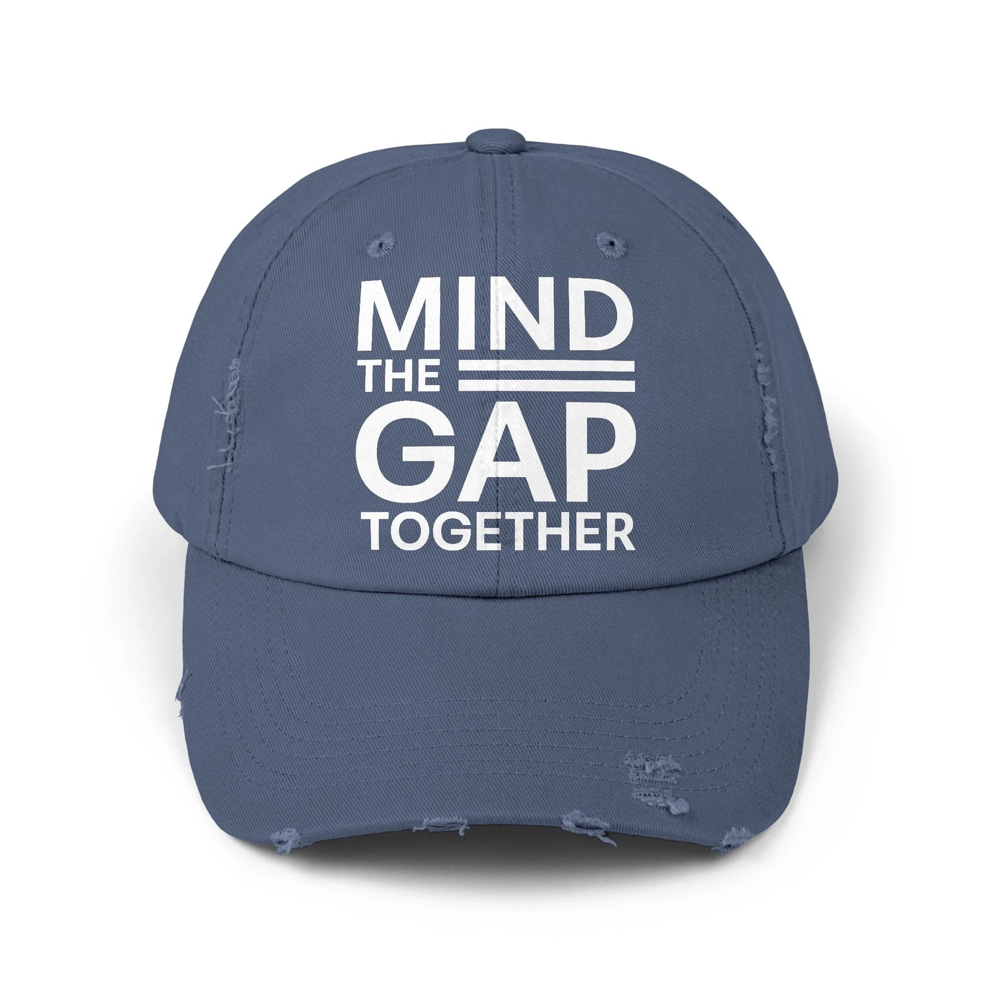 Mind The Gap Together Unisex Distressed Cap