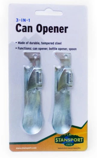 3 Way Can Openers, 2 Pack