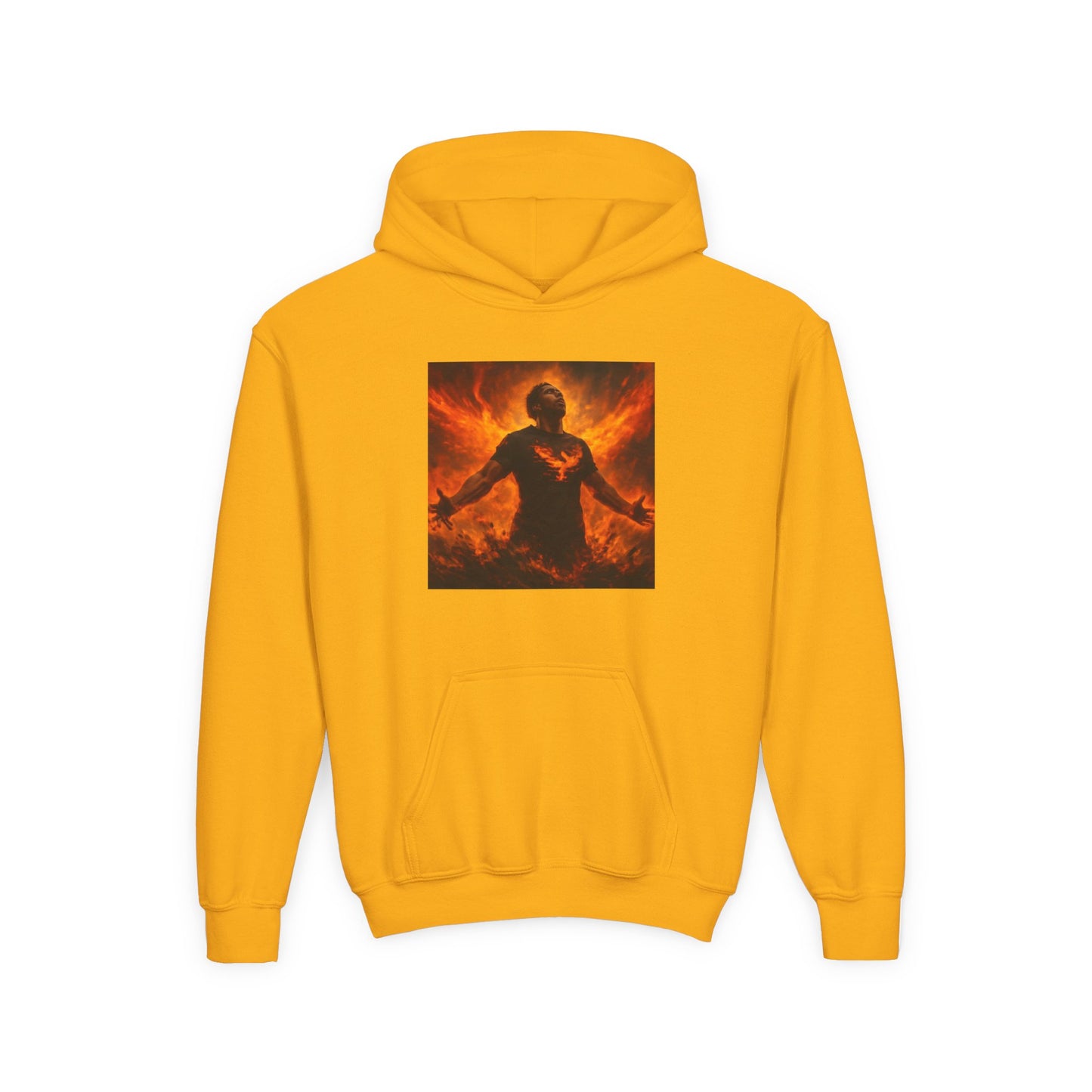 The Rise of the Phoenix Festival Youth Heavy Blend Hooded Sweatshirt