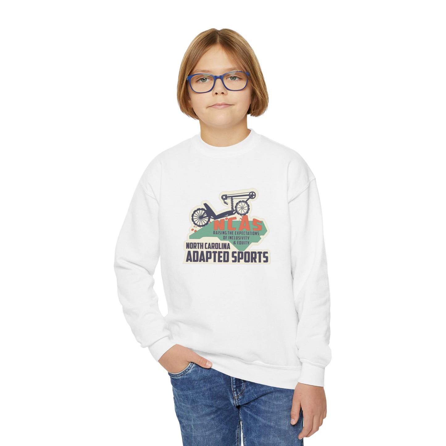 NC Adapted Sports Youth Crewneck Sweatshirt