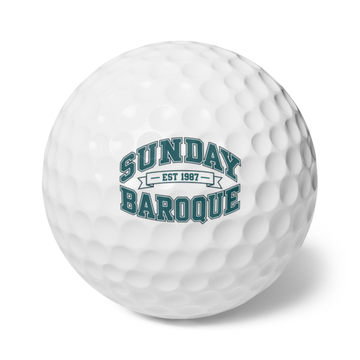 Sunday Baroque Golf Balls, 6pcs