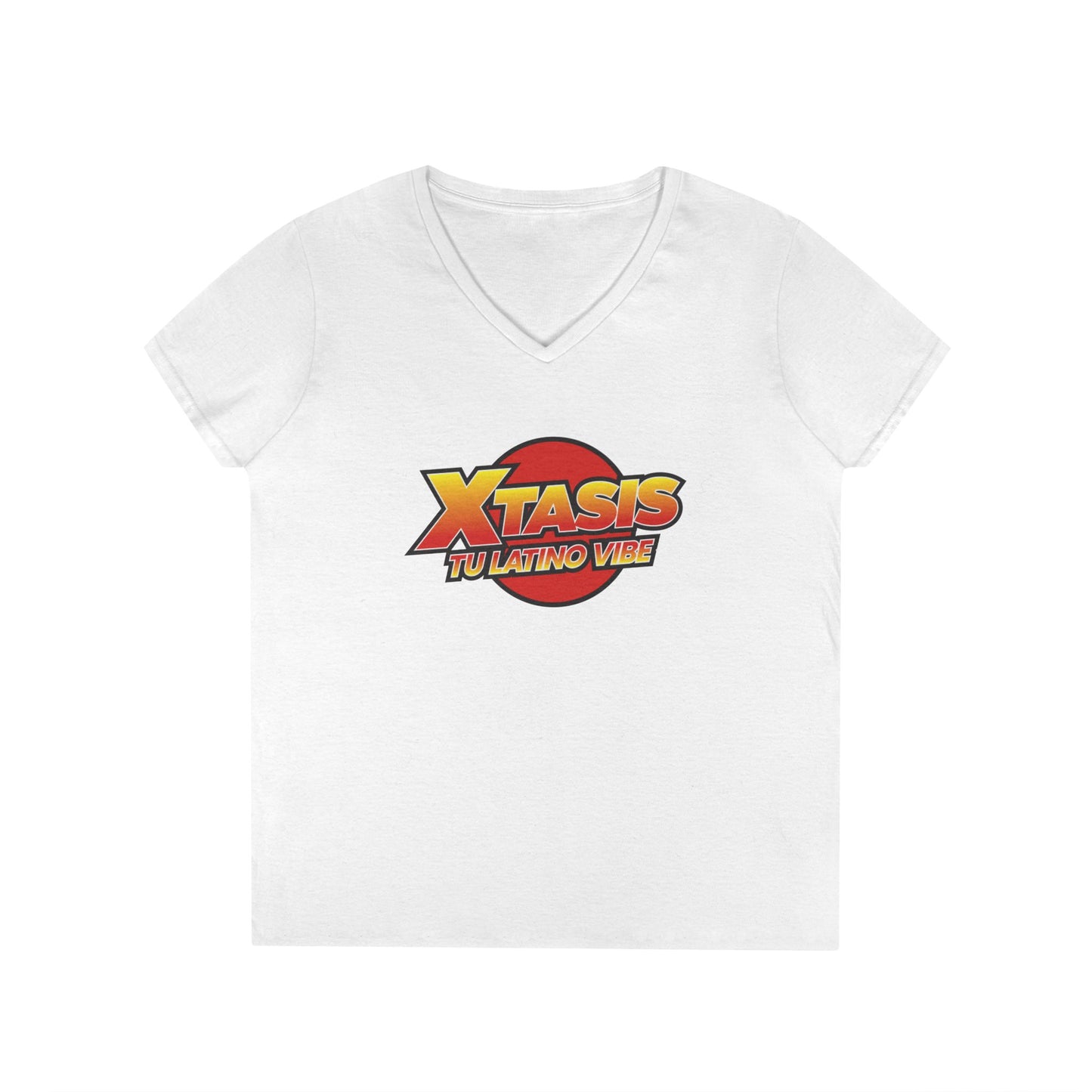 Radio Xtasis Ladies' V-Neck T-Shirt