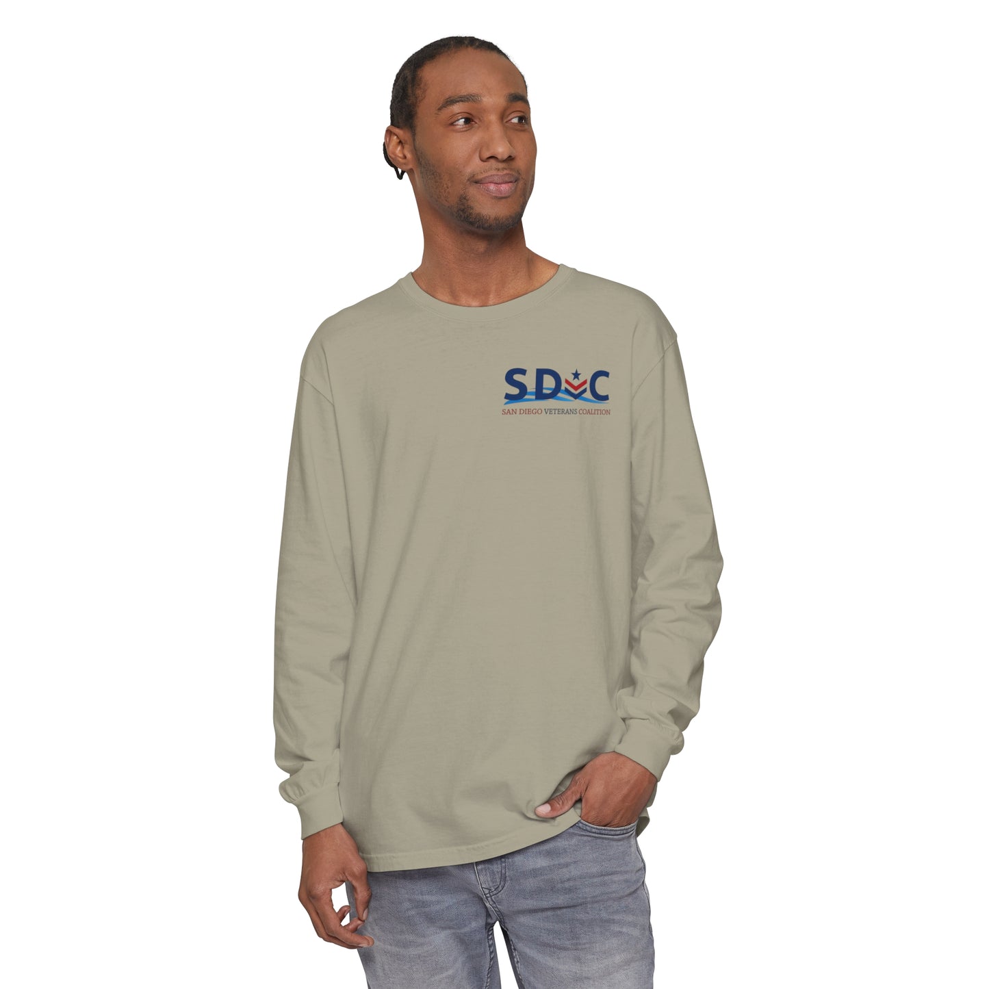 SDVC Unisex Garment-dyed Long Sleeve T-Shirt