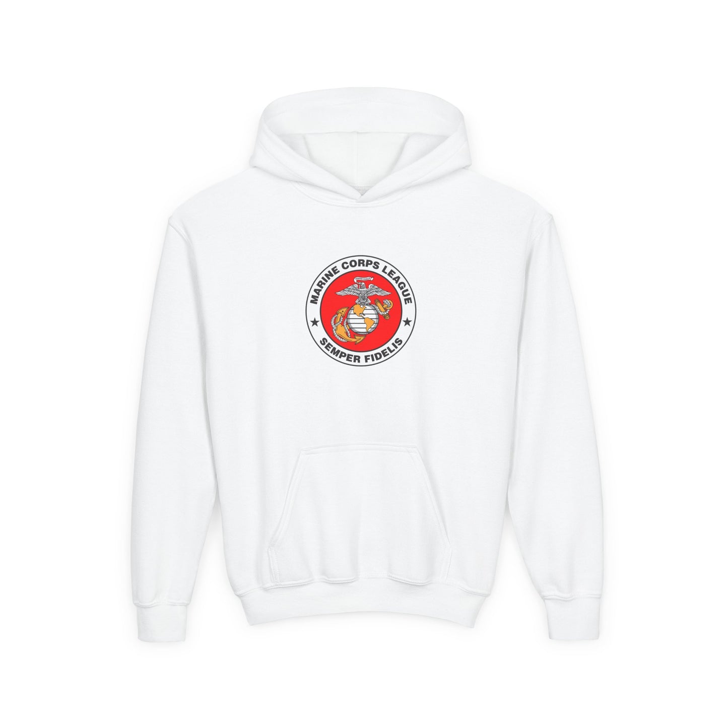 Marine Corps League Youth Heavy Blend Hooded Sweatshirt
