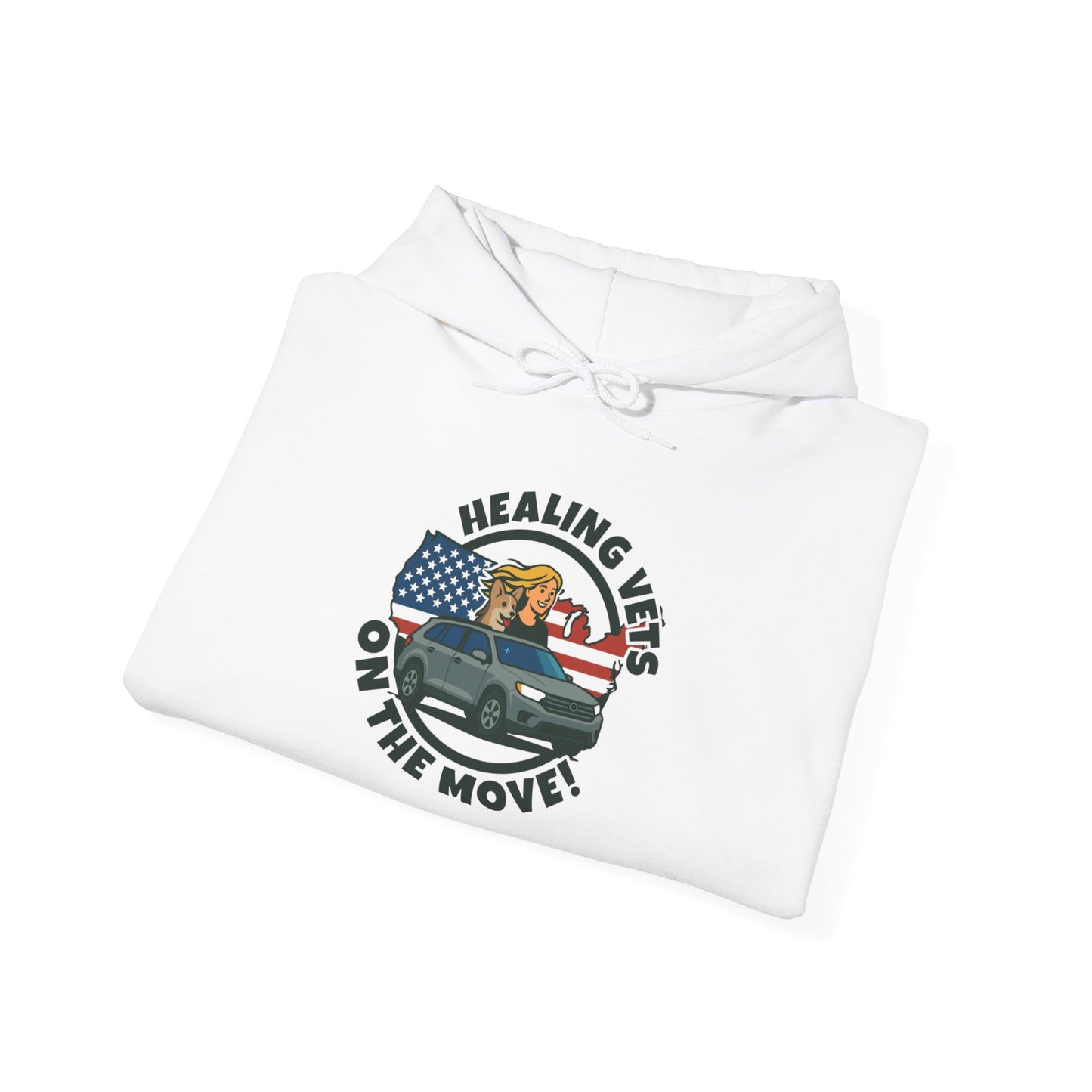Healing Vets on the Move Unisex Heavy Blend™ Hooded Sweatshirt