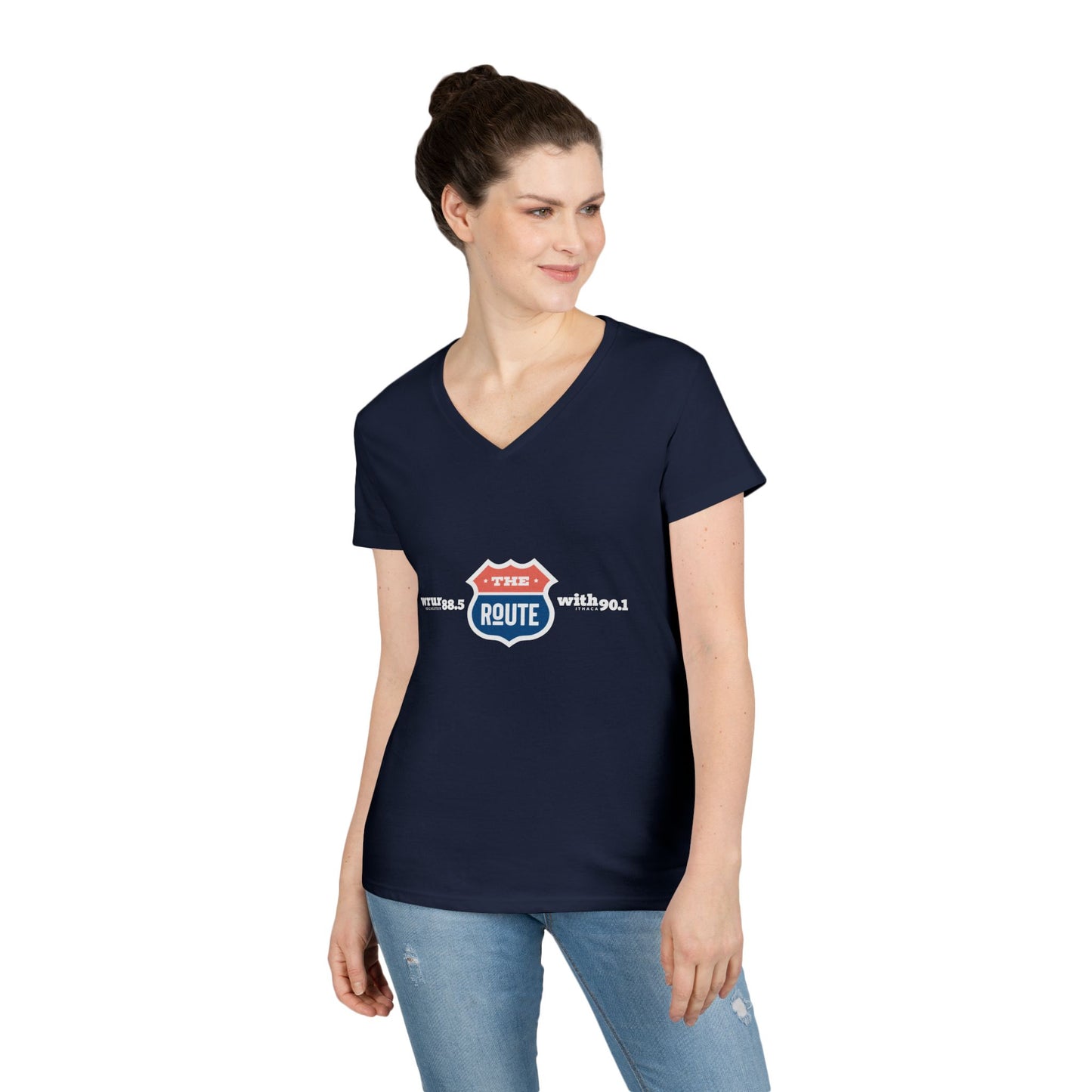 The Route Ladies' V-Neck T-Shirt