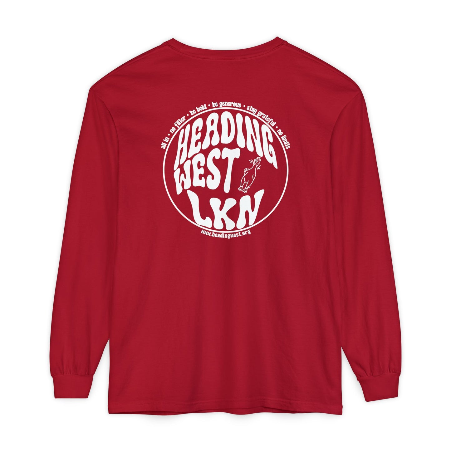 Westie Merch Unisex Garment-dyed Long Sleeve T-Shirt