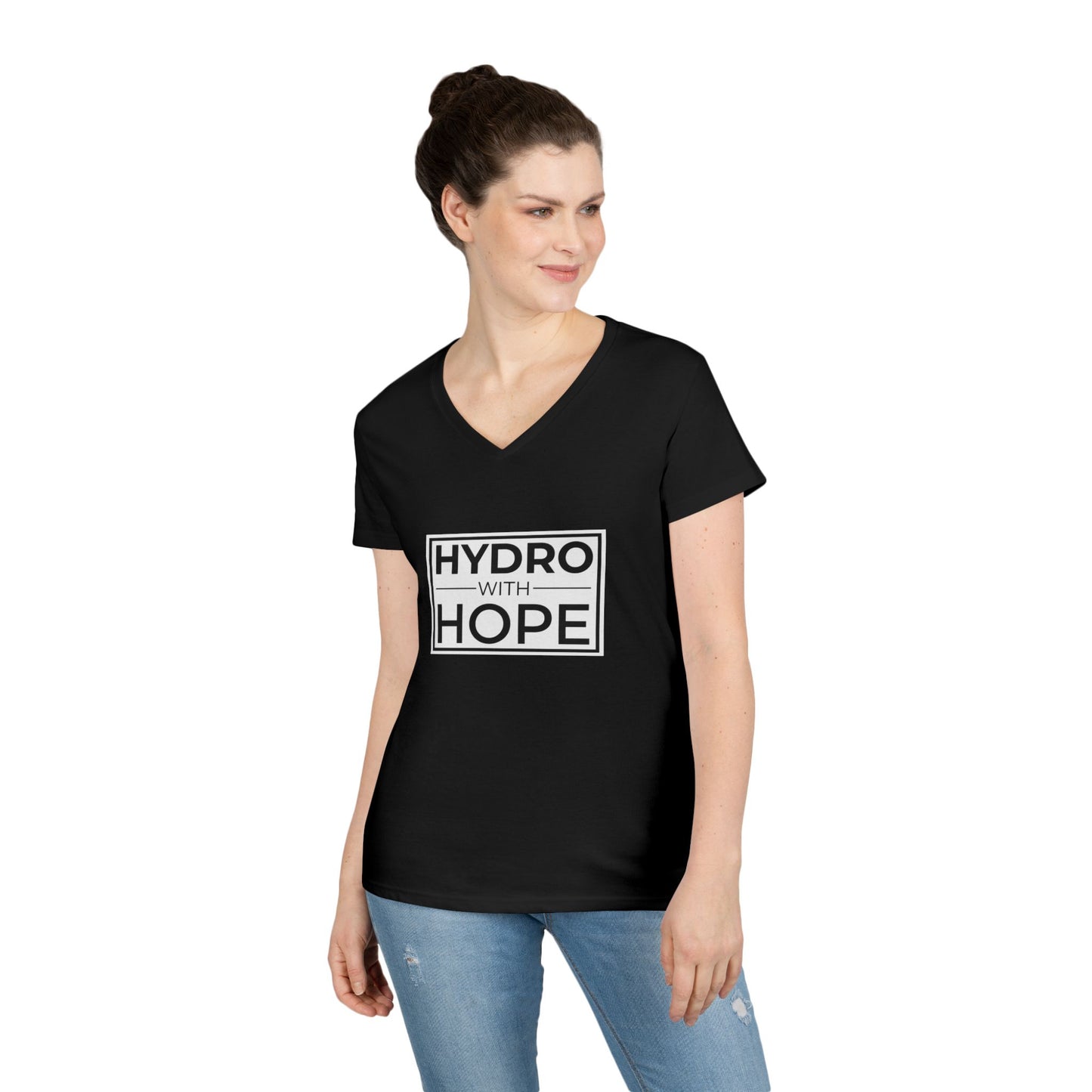 Hydro with Hope Ladies' V-Neck T-Shirt