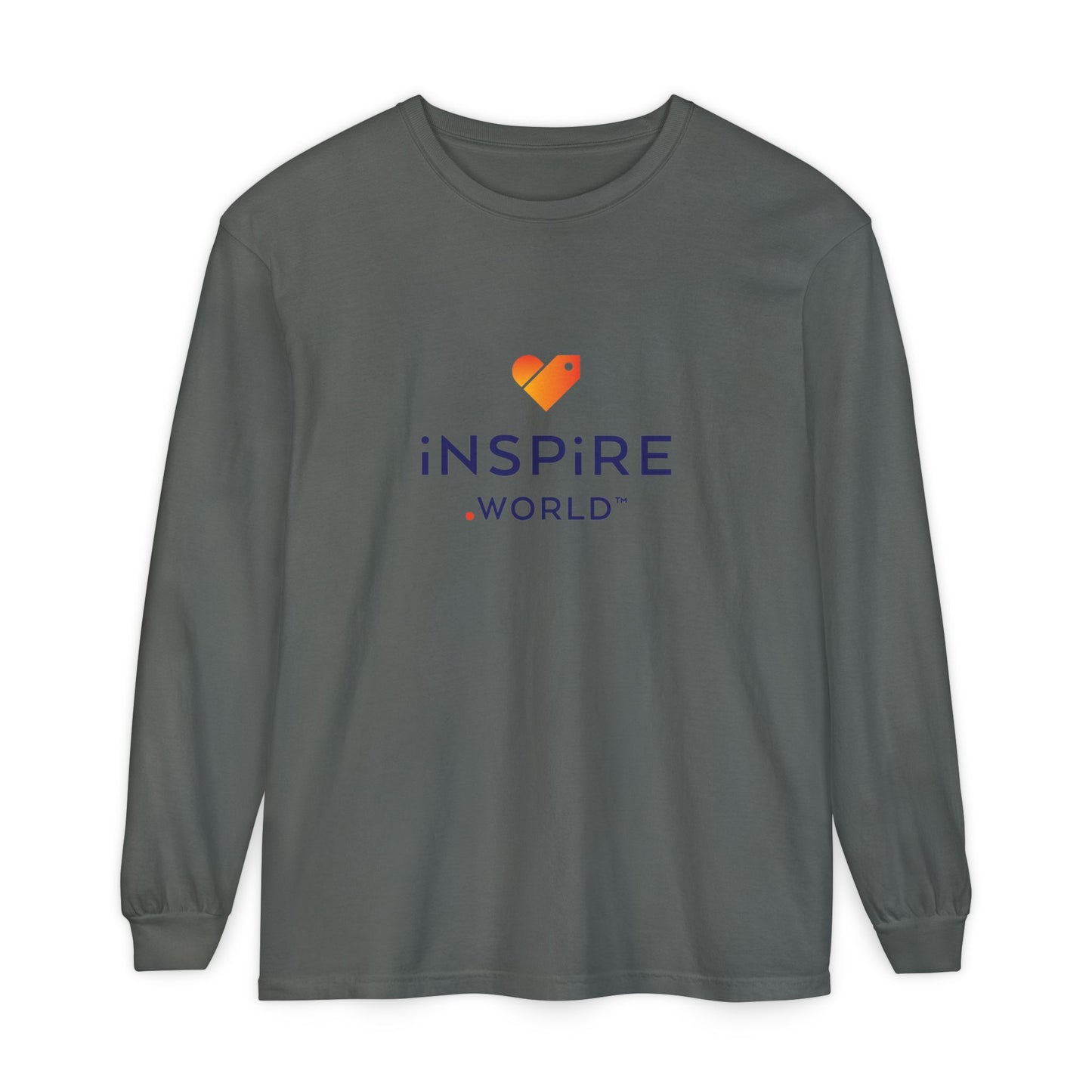 Inspire.World Unisex Garment-dyed Long Sleeve T-Shirt