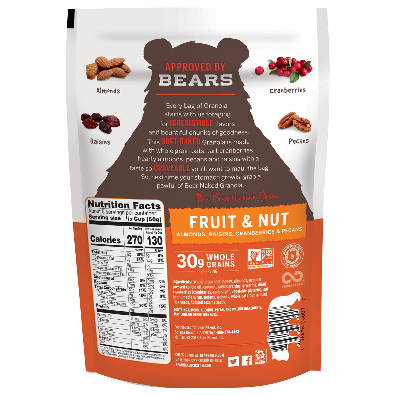 Bear Naked Fruit & Nut Granola (6x12Oz)