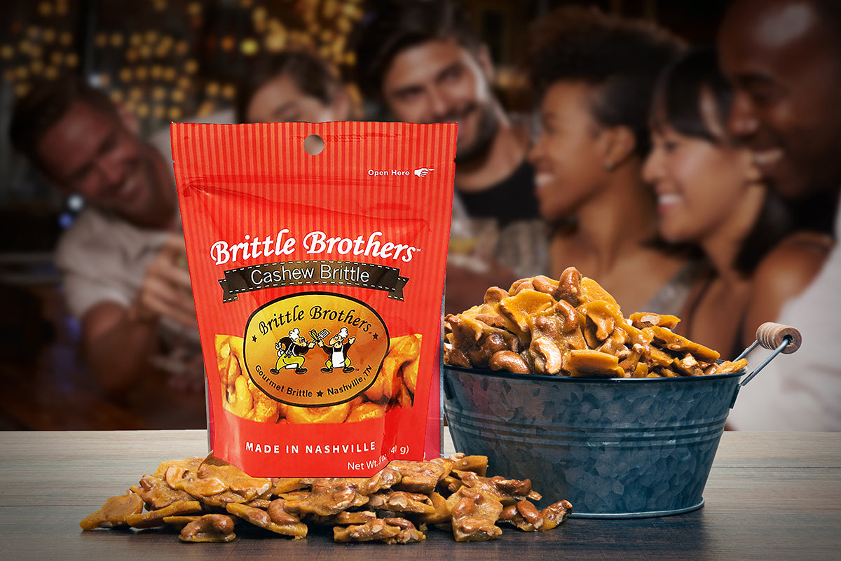 Brittle Brothers - Cashew Brittle - 5 oz. Bag (Wholesale)