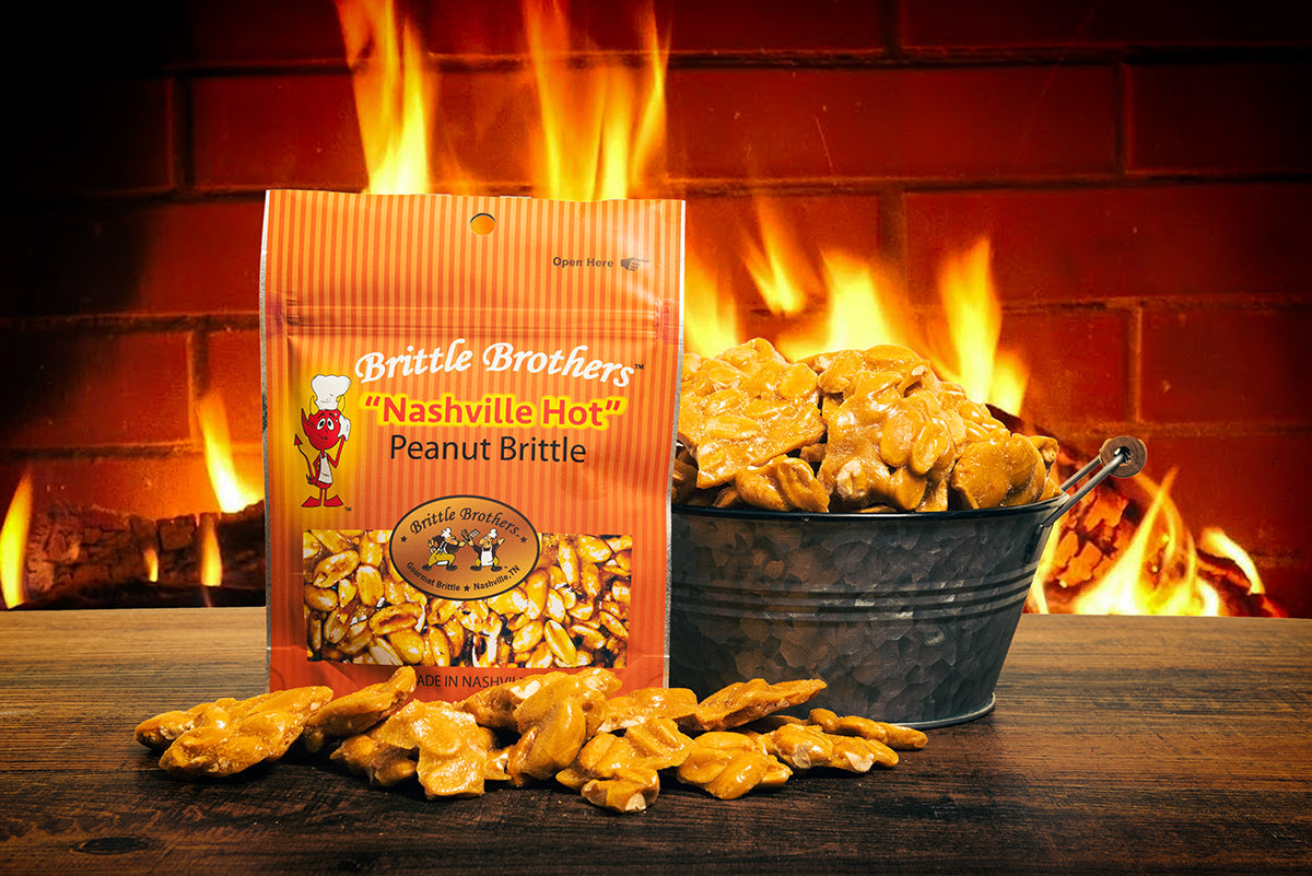 Brittle Brothers - Nashville Hot Peanut Brittle - 5 oz. Bag (Wholesale)