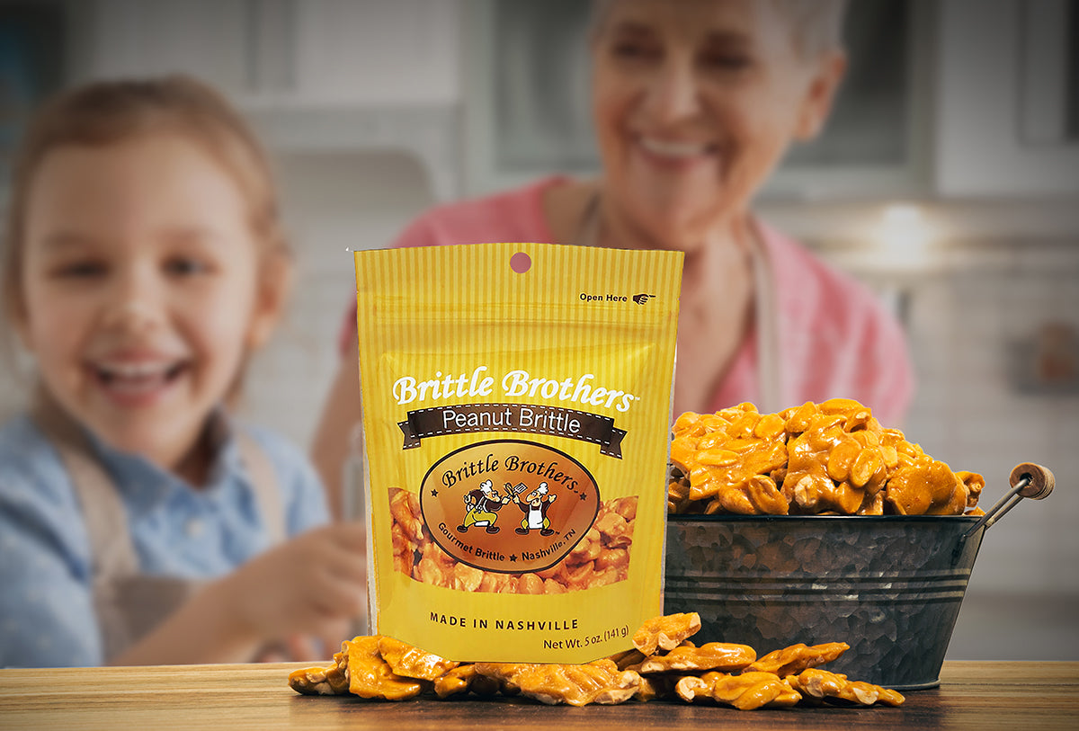 Brittle Brothers - Peanut Brittle - 5 oz. Bag (Wholesale)