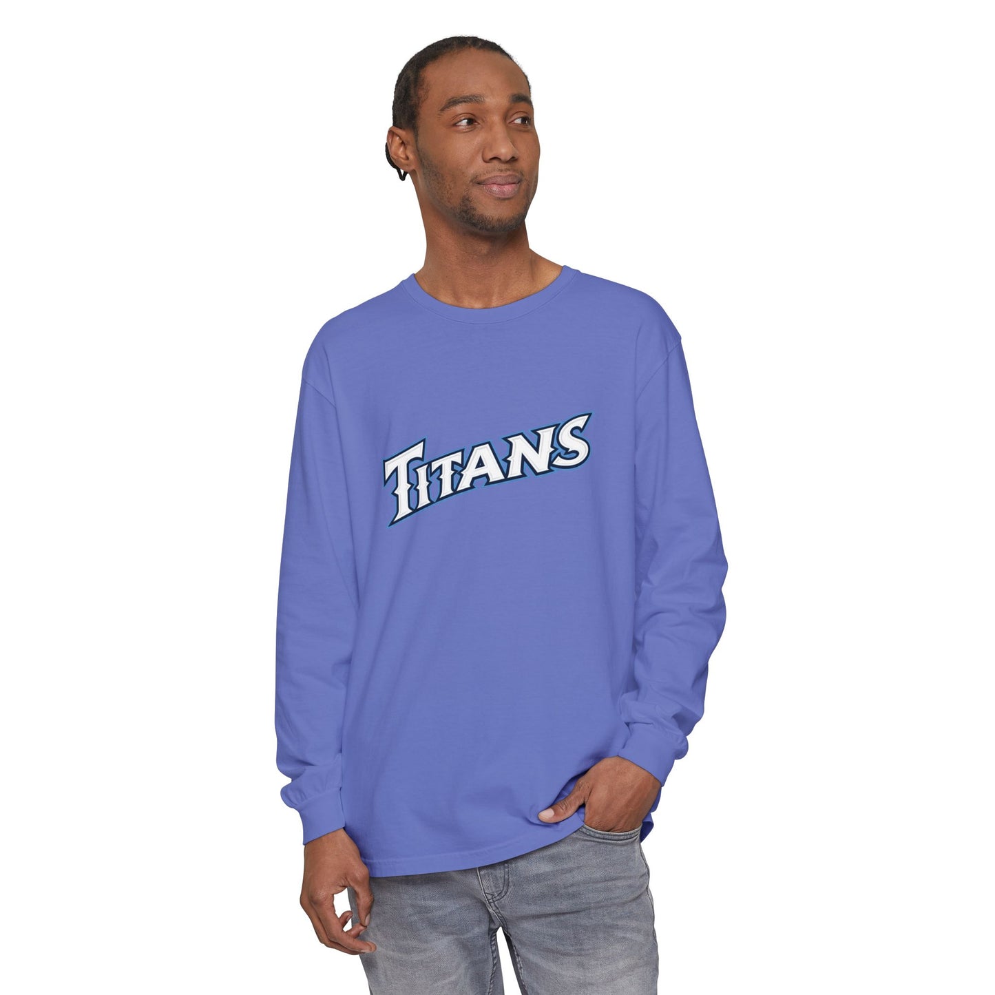 Titans Softball Unisex Garment-dyed Long Sleeve T-Shirt