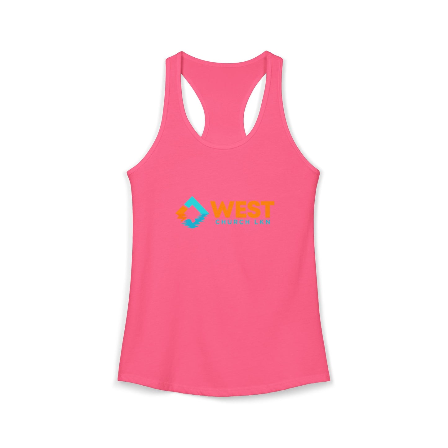 West Church LKN (full color) Women's Ideal Racerback Tank