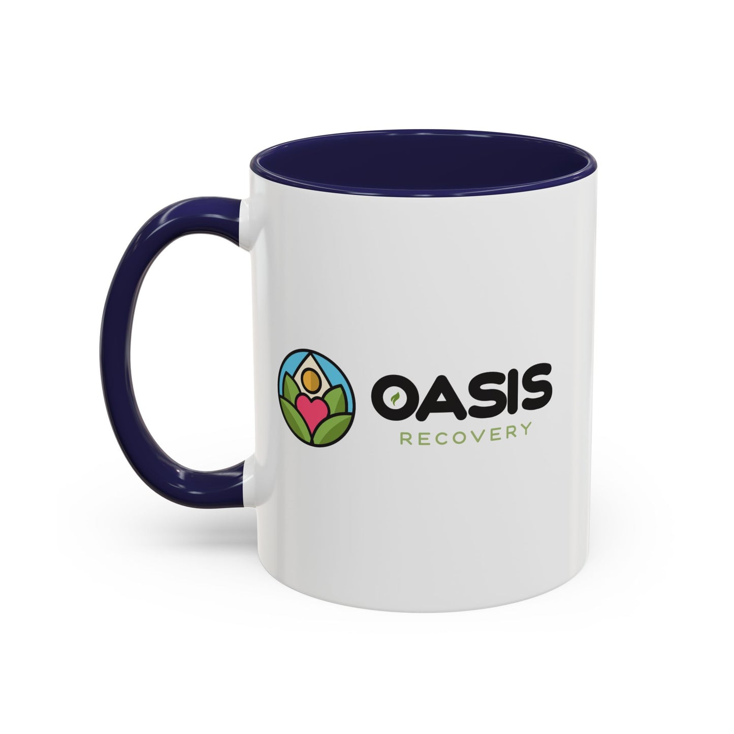 Oasis Recovery Center Accent Coffee Mug (11, 15oz)
