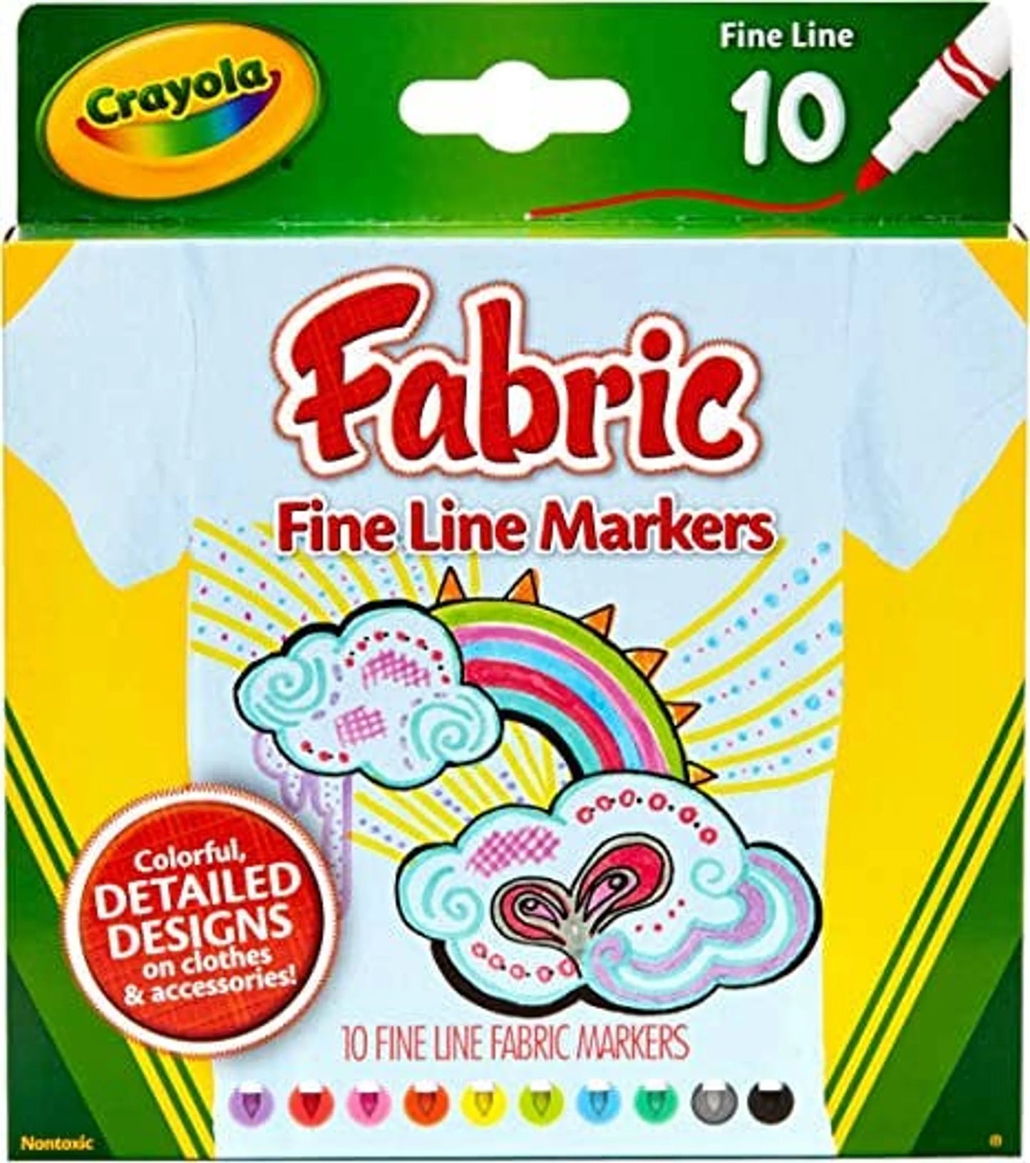 Crayola Fine Line Fabric Markers