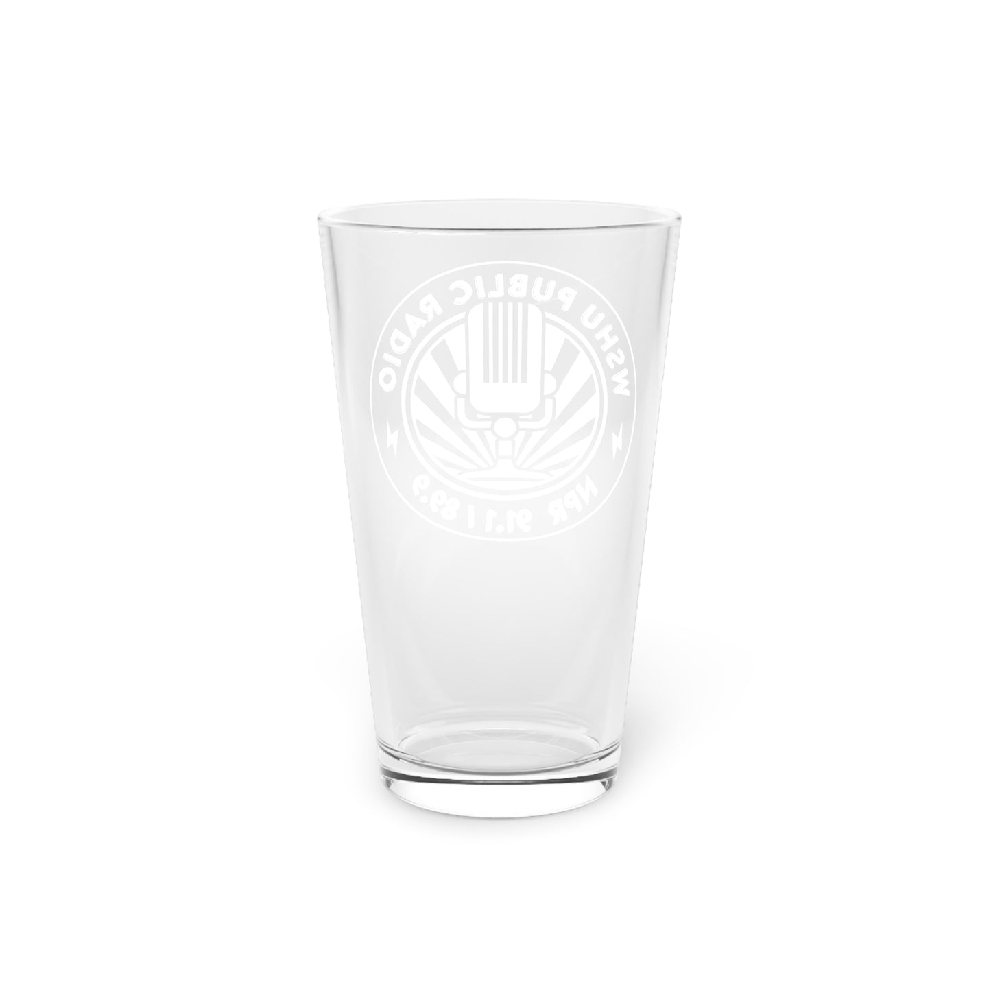 WSHU Pint Glass, 16oz