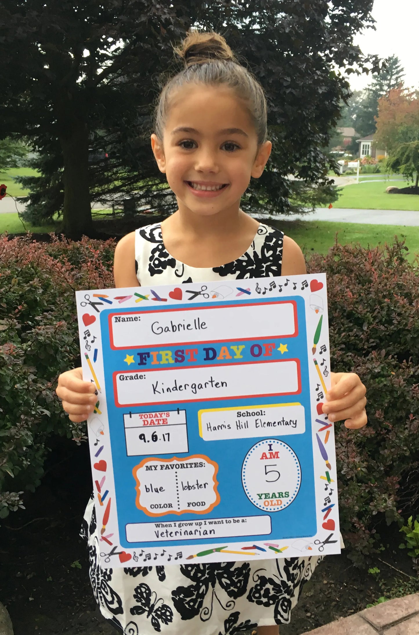 Incentive Stickers - Tri-Color Hearts