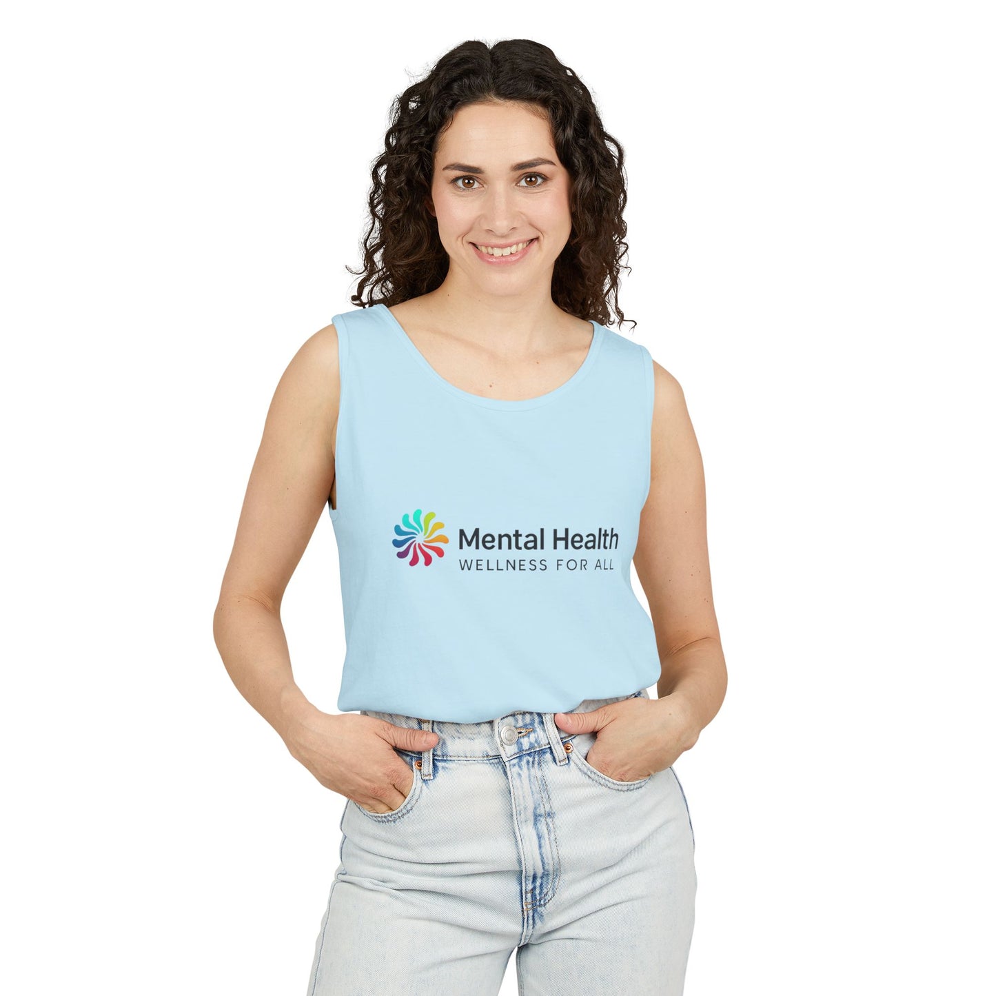 Mental Health Wellness Unisex Garment-Dyed Tank Top