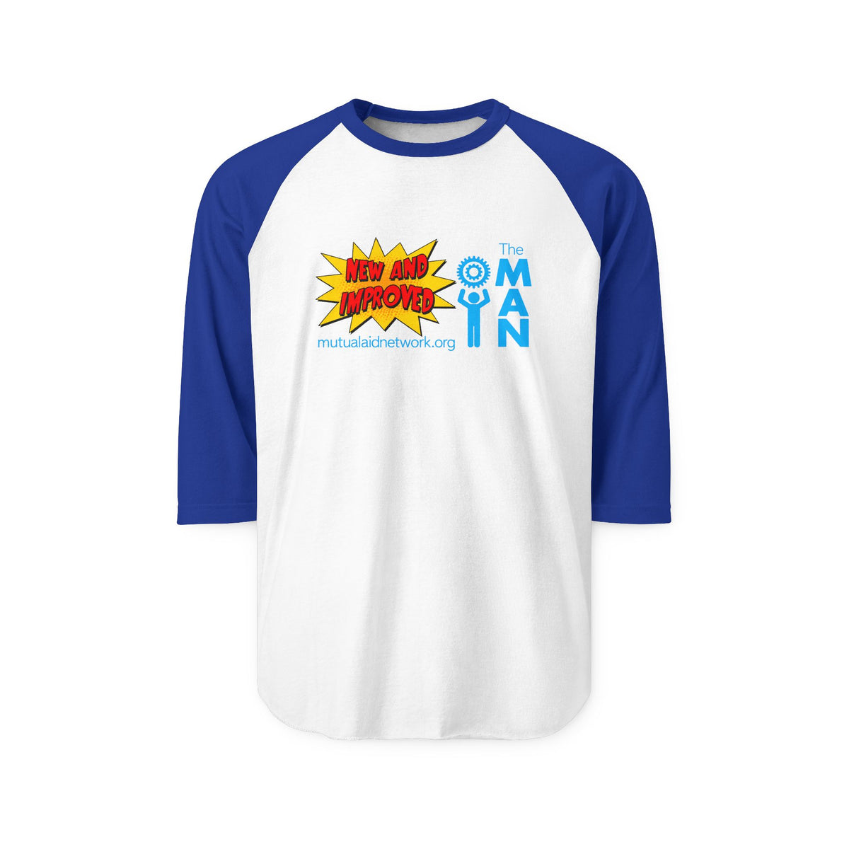 Mutual Aid Network - Unisex Three-Quarter Sleeve Raglan Shirt