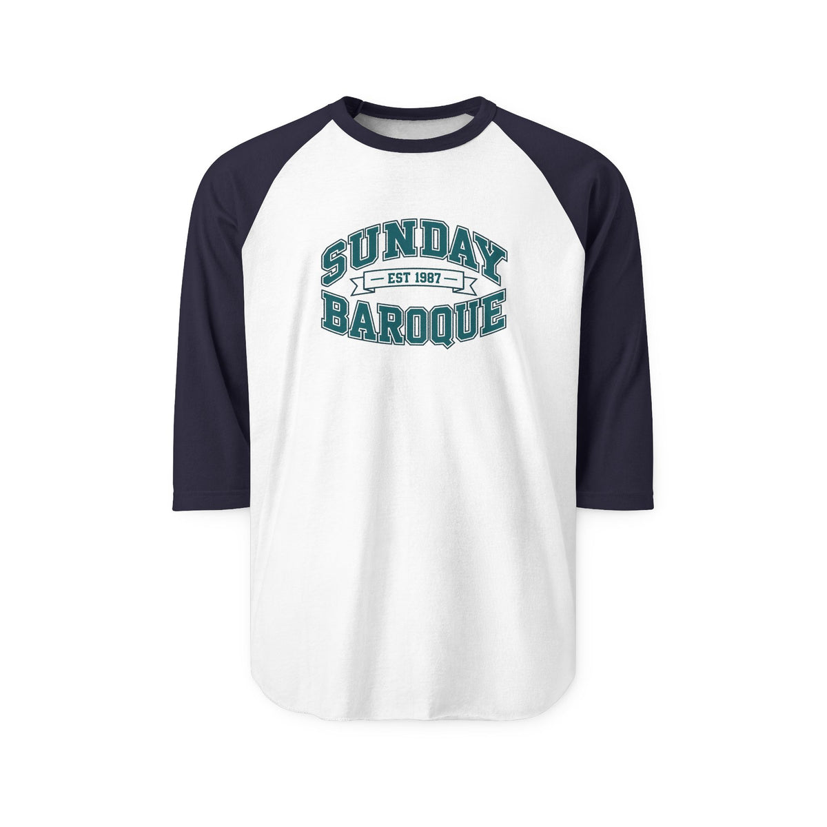 Sunday Baroque Unisex Three-Quarter Sleeve Raglan Shirt