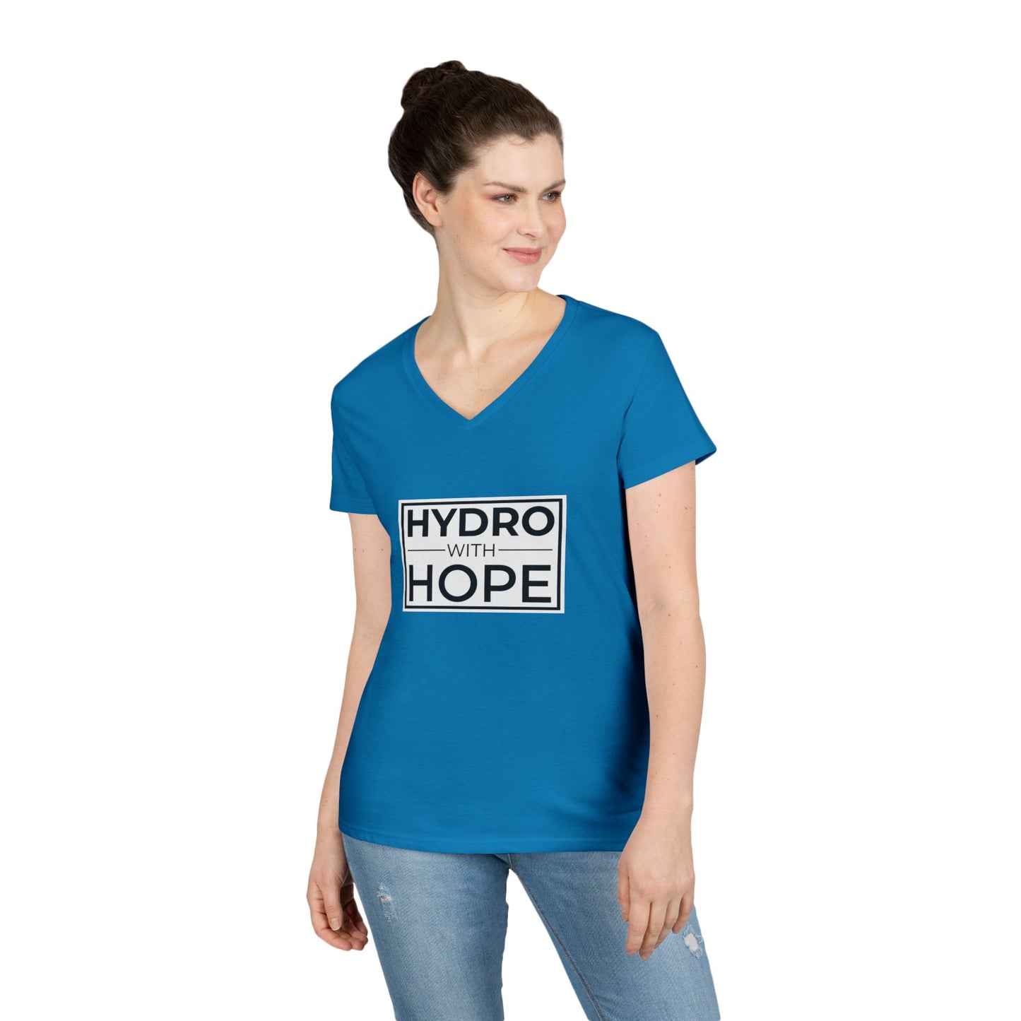 Hydro with Hope Ladies' V-Neck T-Shirt