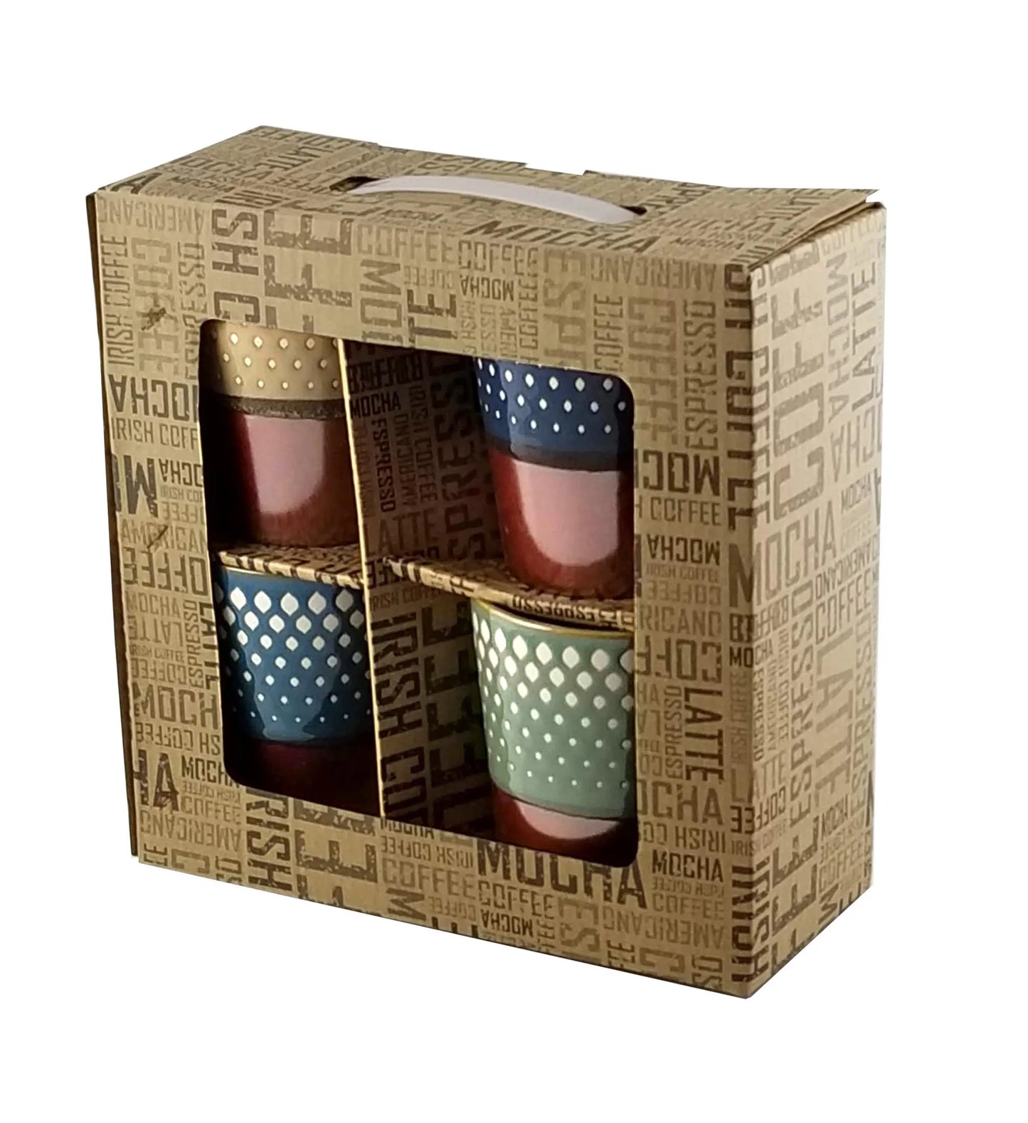 MARCELLE 4PC 11OZ MUG SET IN DIPLAY BOX IN 5-PLY SHIPPING BOX