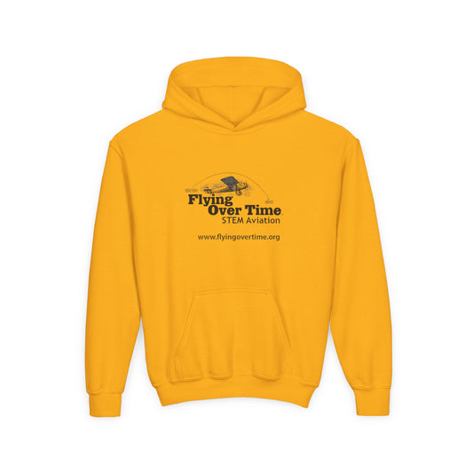 Flying Over Time Youth Heavy Blend Hooded Sweatshirt