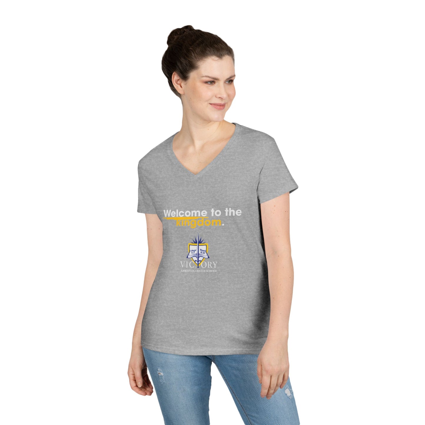 Victory Christian Center School Ladies' V-Neck T-Shirt