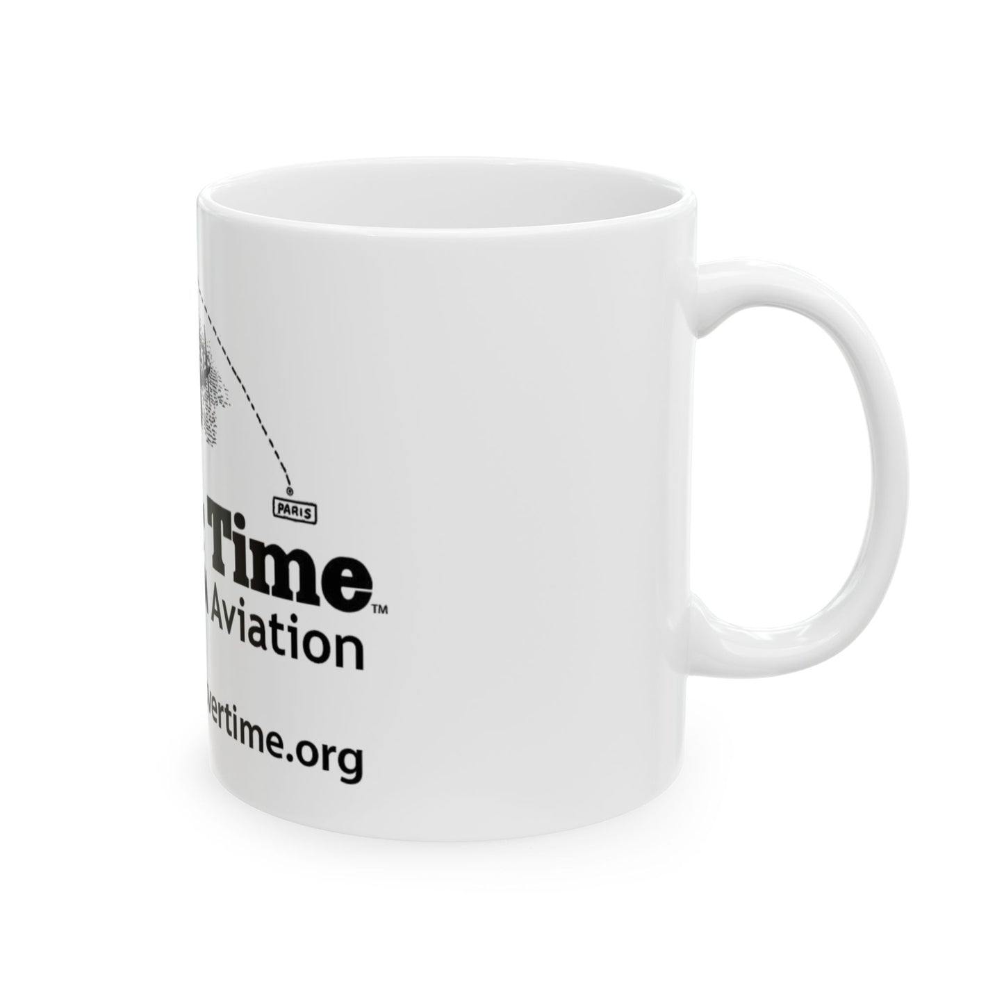 Flying Over Time Ceramic Mug, (11oz, 15oz)