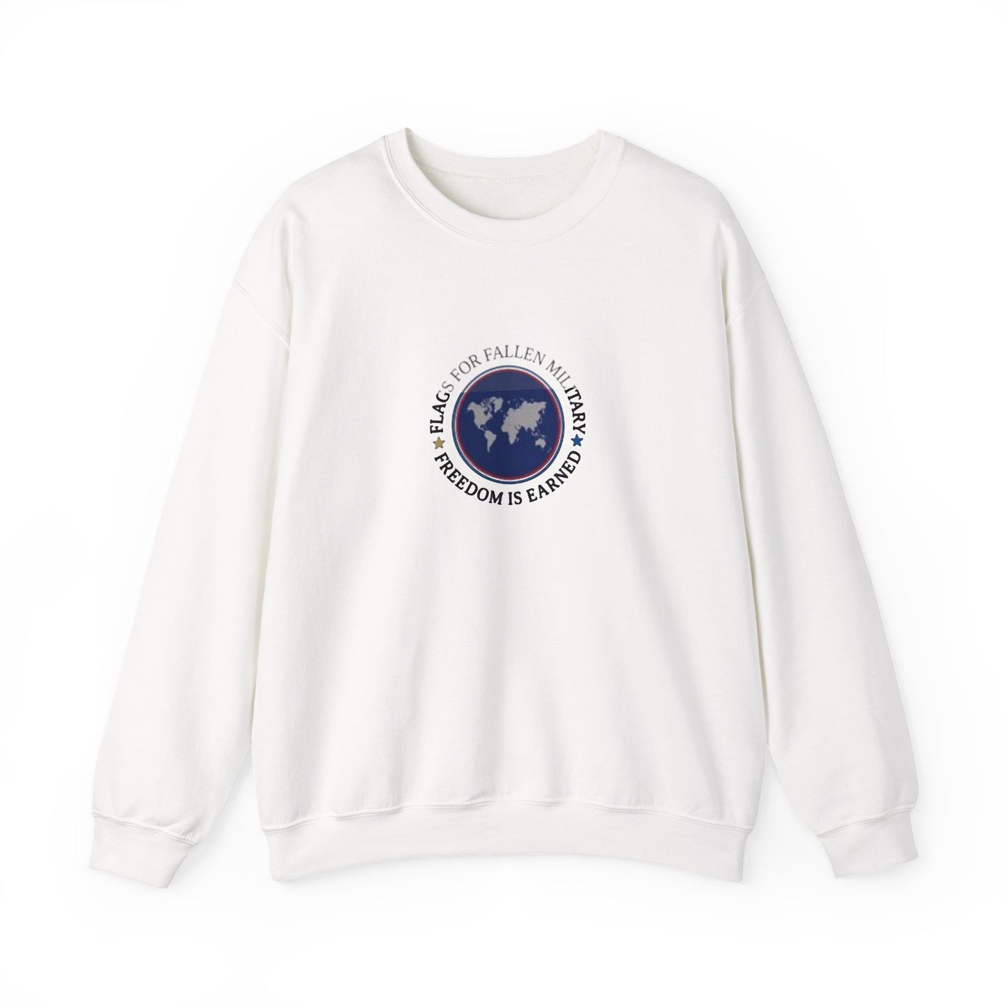 Flags for Fallen Military Unisex Heavy Blend™ Crewneck Sweatshirt