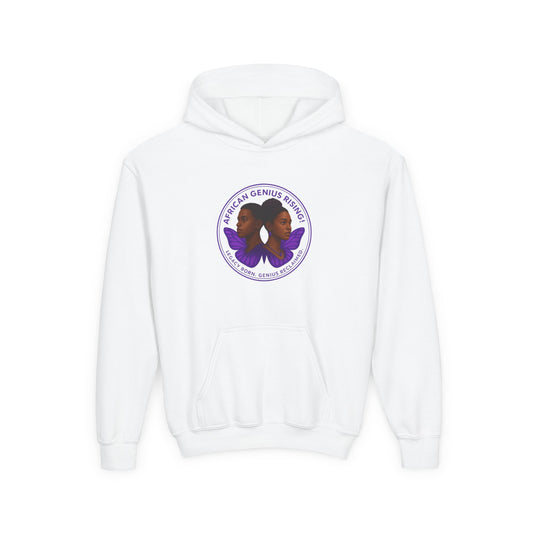 African Genius Rising Youth Heavy Blend Hooded Sweatshirt