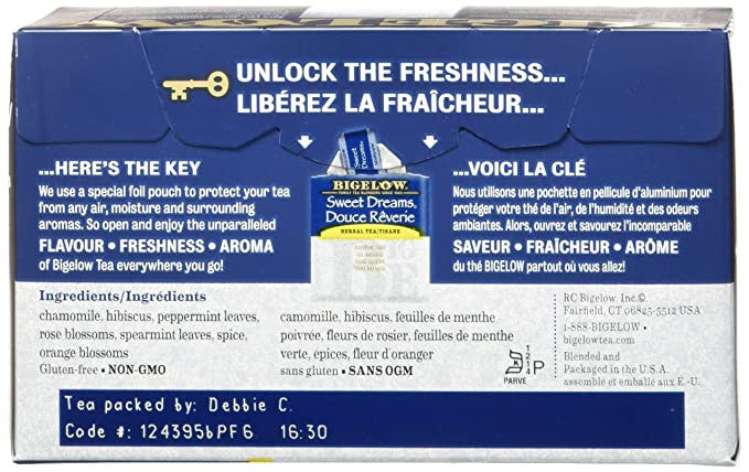 Bigelow Sweet Dreams Herb Tea (6x20 Bag)