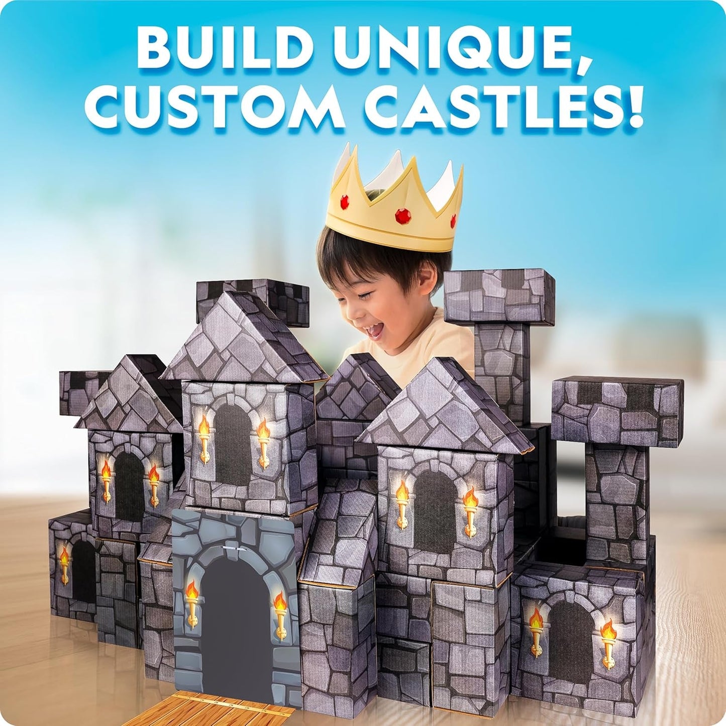 Jumbo Castle Building Blocks Playset For Creative Kids