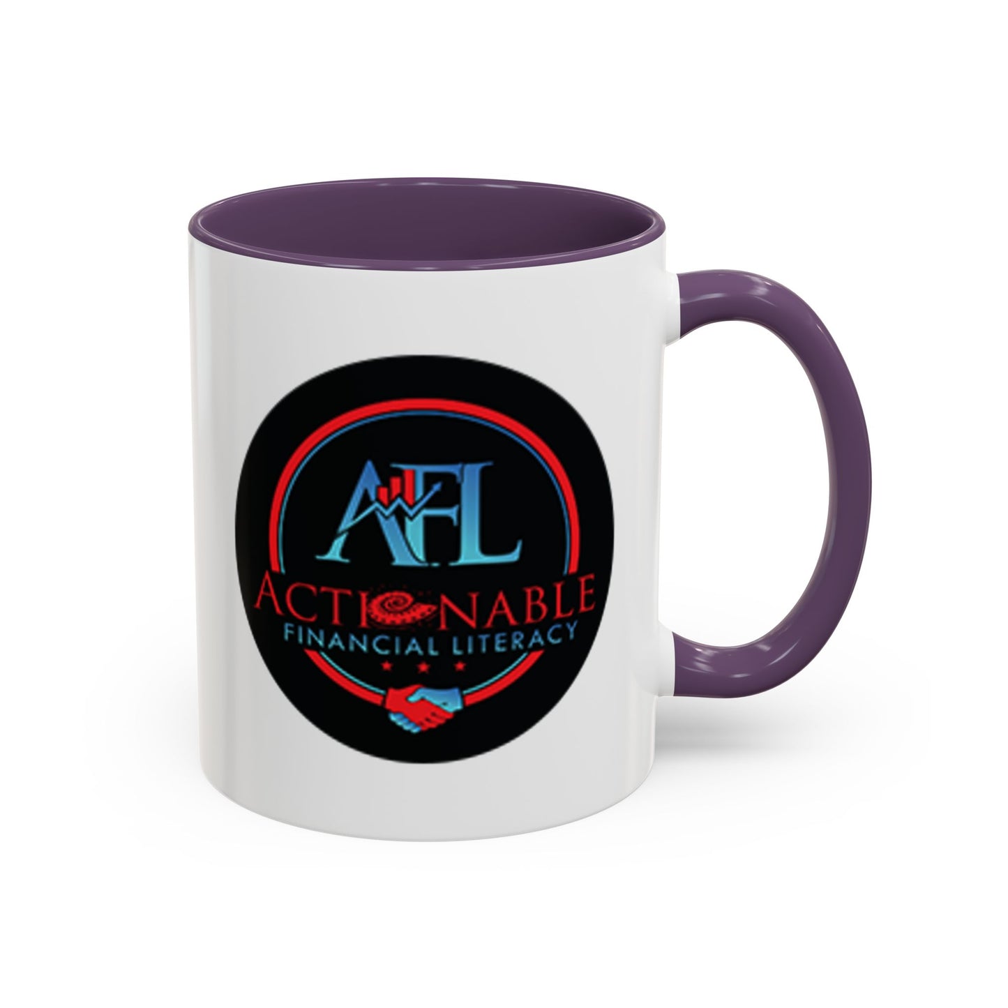 Actionable Financial Literacy Center Accent Coffee Mug (11oz)