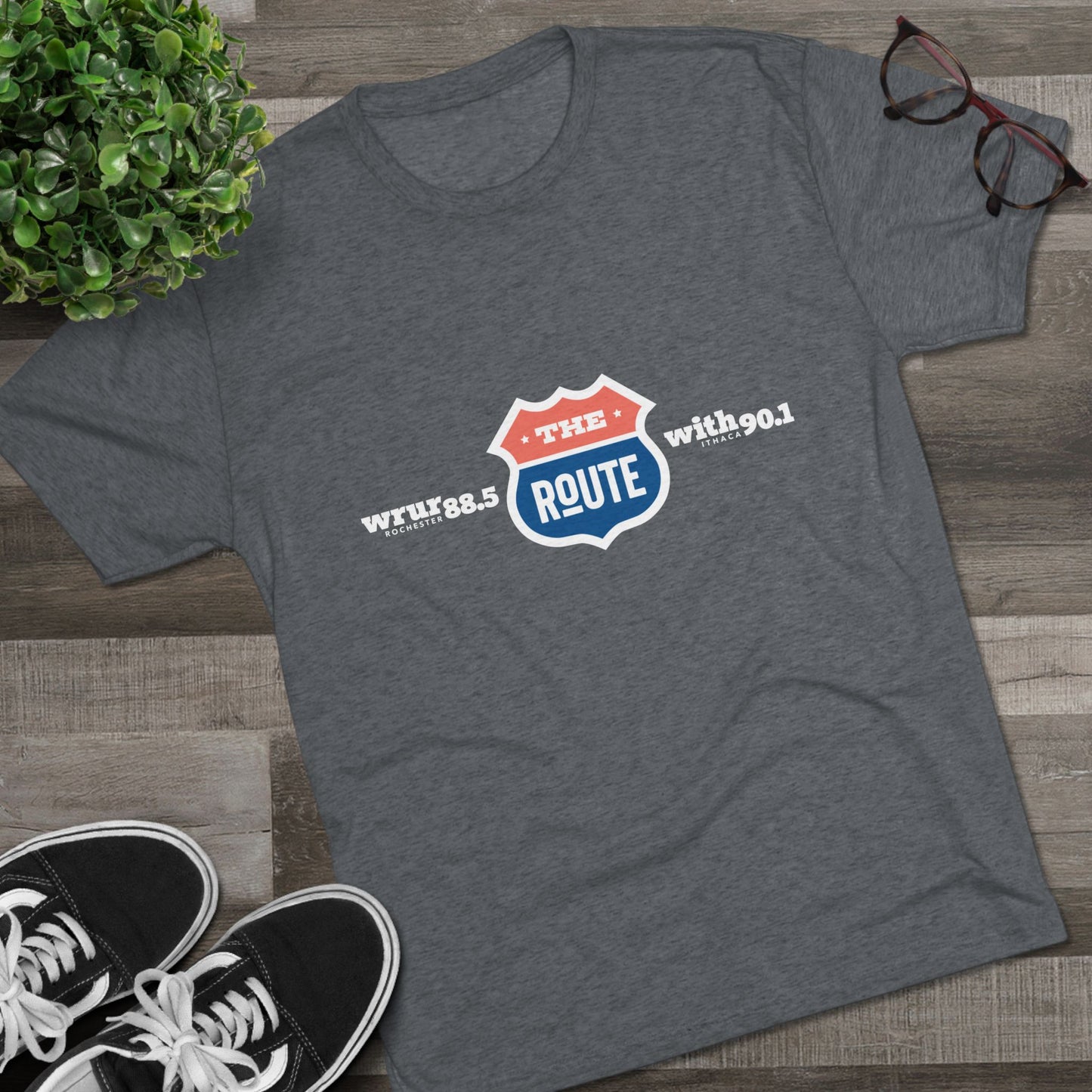 The Route Men's Tri-Blend Crew Tee