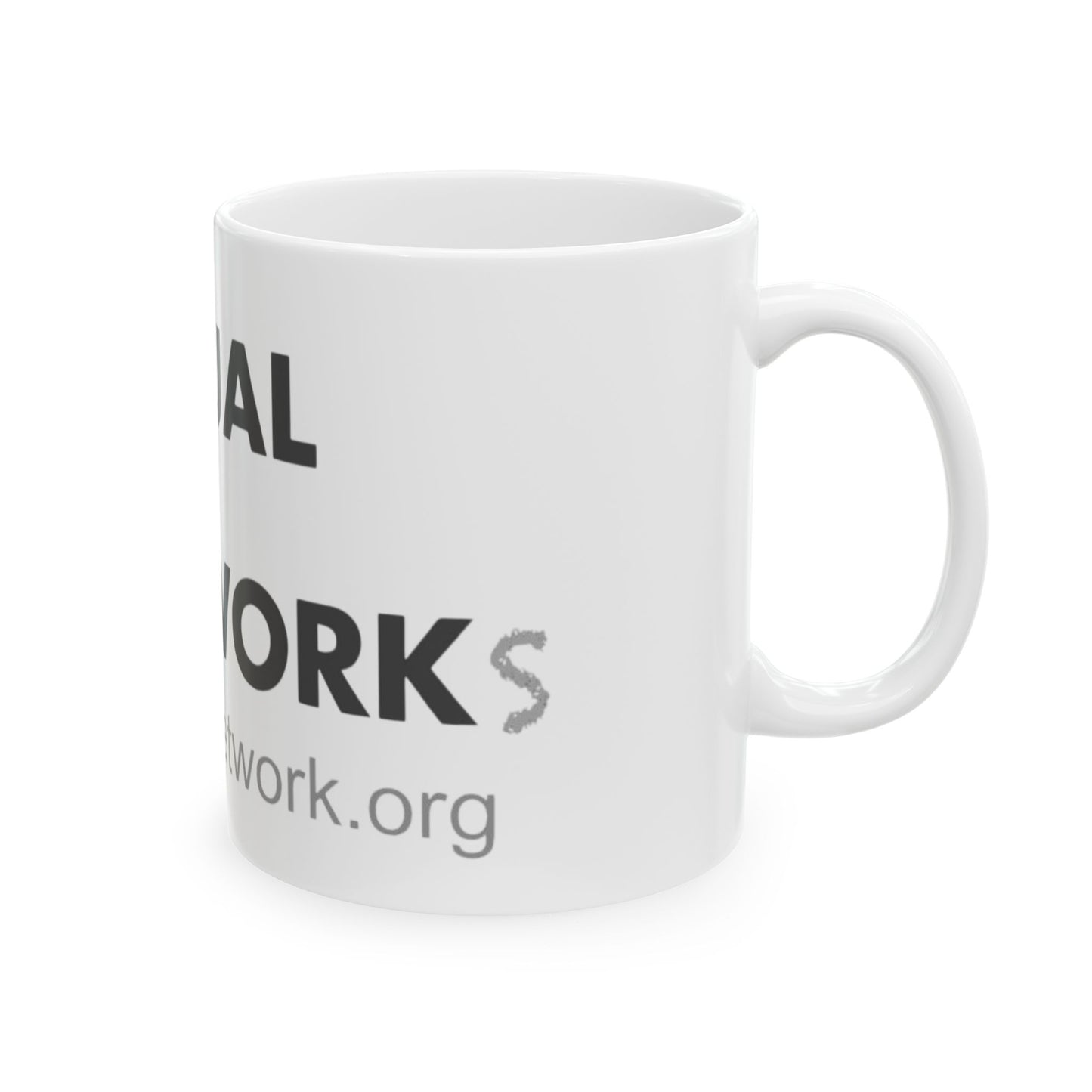Mutual Aid Network Ceramic Mug, (11oz, 15oz)