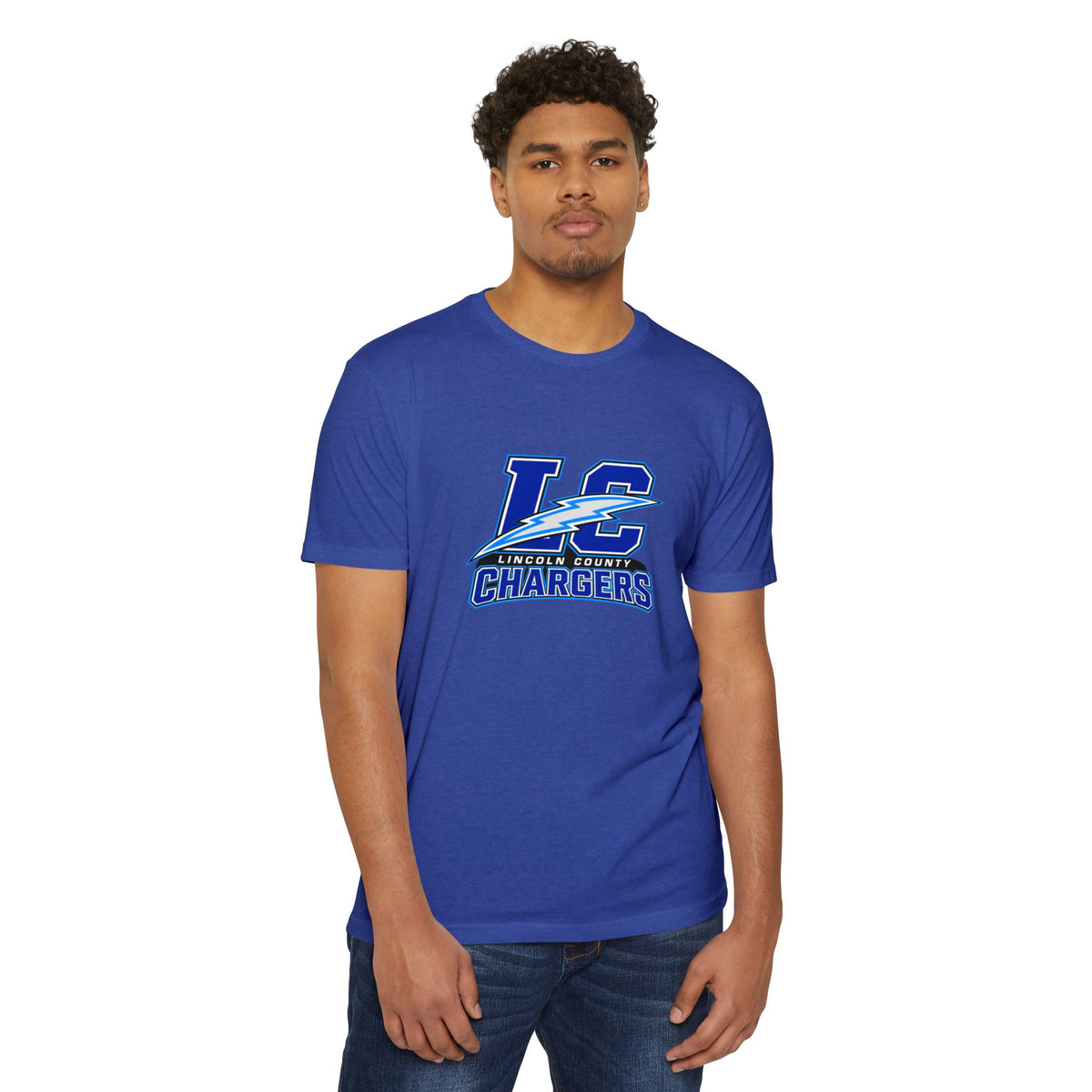 LC Chargers Unisex CVC Jersey T-shirt