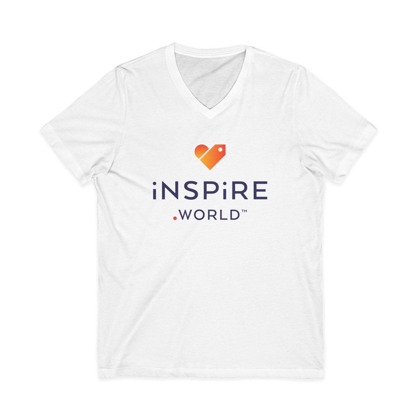 Inspire.World Unisex Jersey Short Sleeve V-Neck Tee