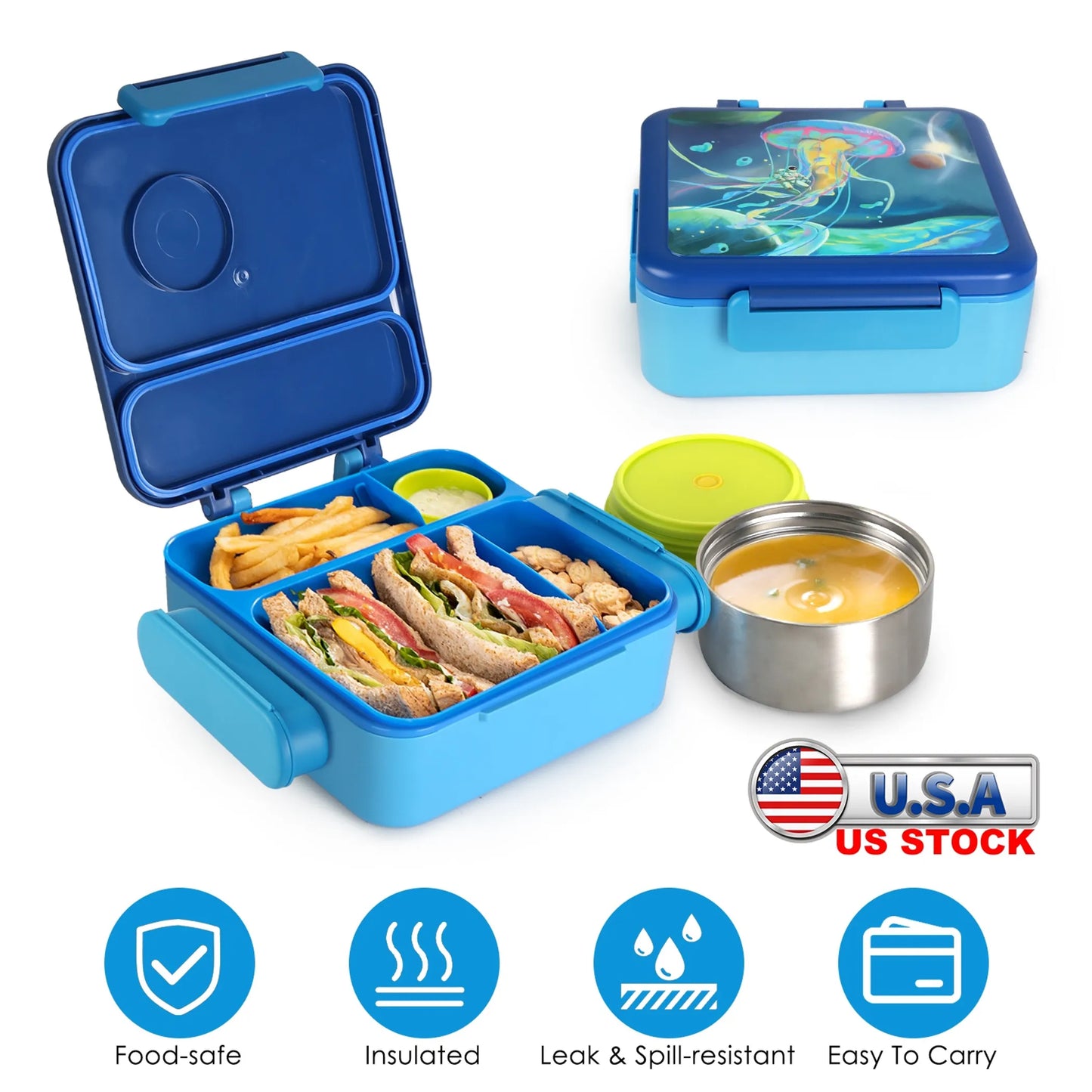 Kids Lunch Box Thermal Lunch Container